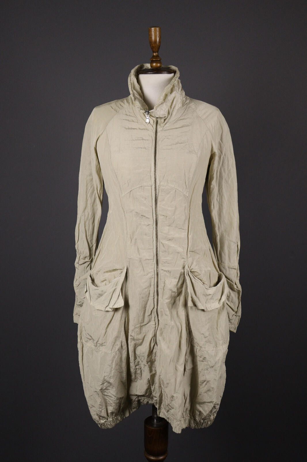 Transit Transit Par Such TR-900 Beige Metal Coat Jacket Size 1 Size M / US 6-8 / IT 42-44 - 1 Thumbnail