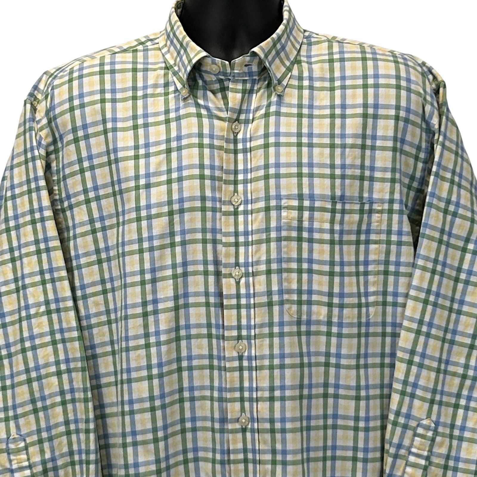 Vineyard Vines Vineyard Vines Murray Button Front Shirt Yellow XL X-Large Size US XL / EU 56 / 4 - 1 Thumbnail