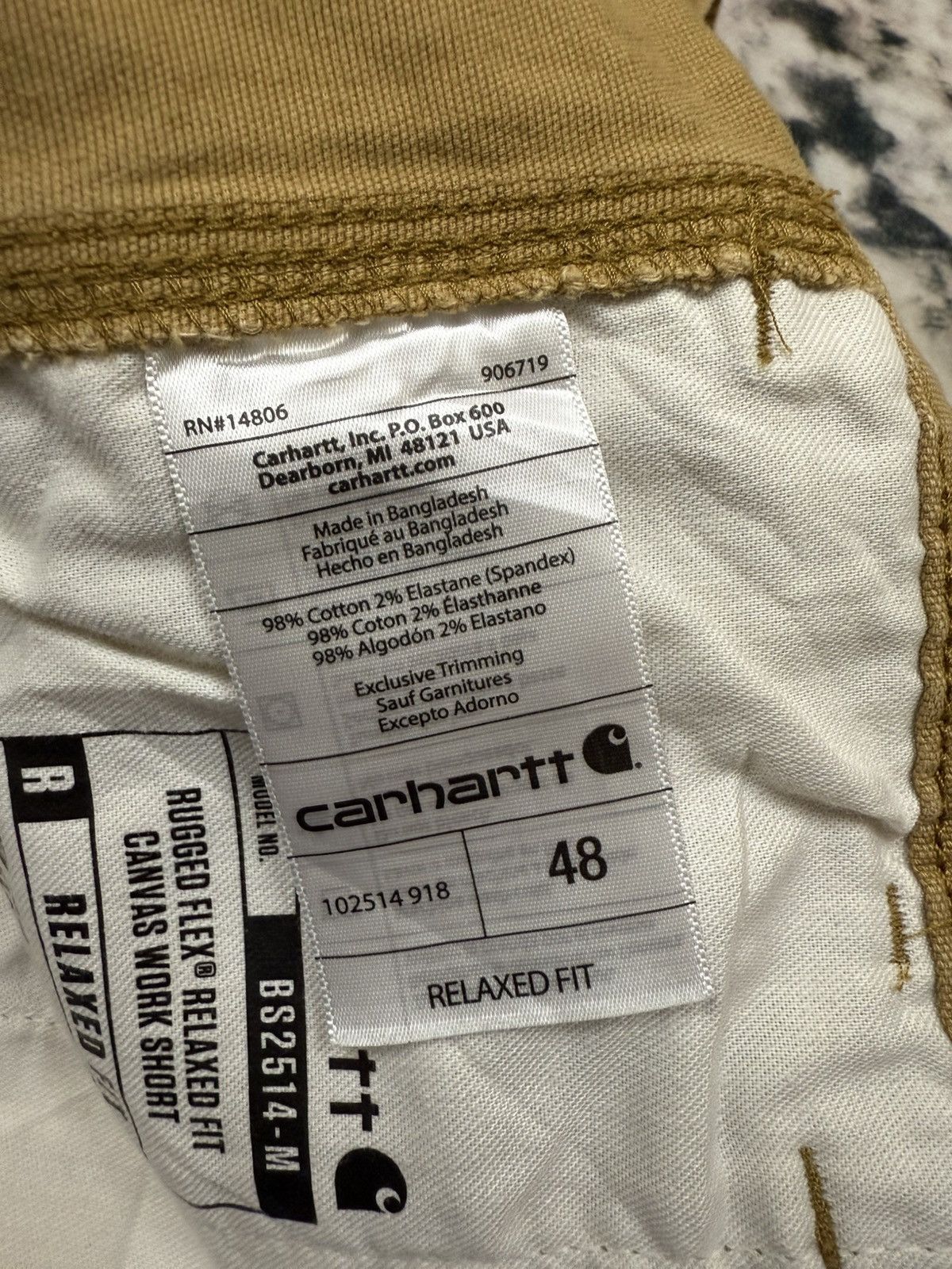 Carhartt Men’s Carhartt Rugged Flex Relaxed Fix Canvas Work Shorts Size US 44 / EU 60 - 11 Thumbnail