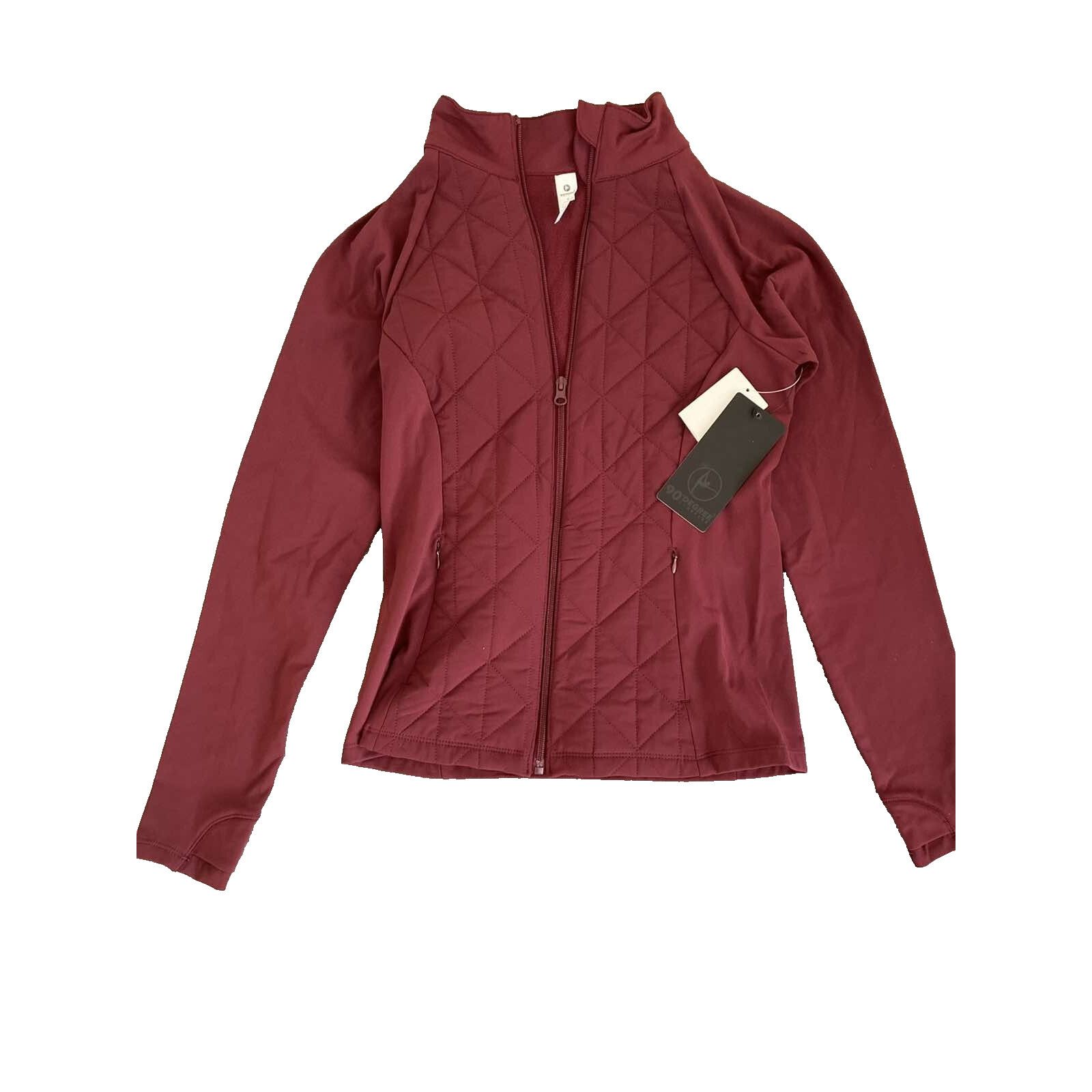 90'DEGREE women's demi-season burgundy jacket Size S A001932