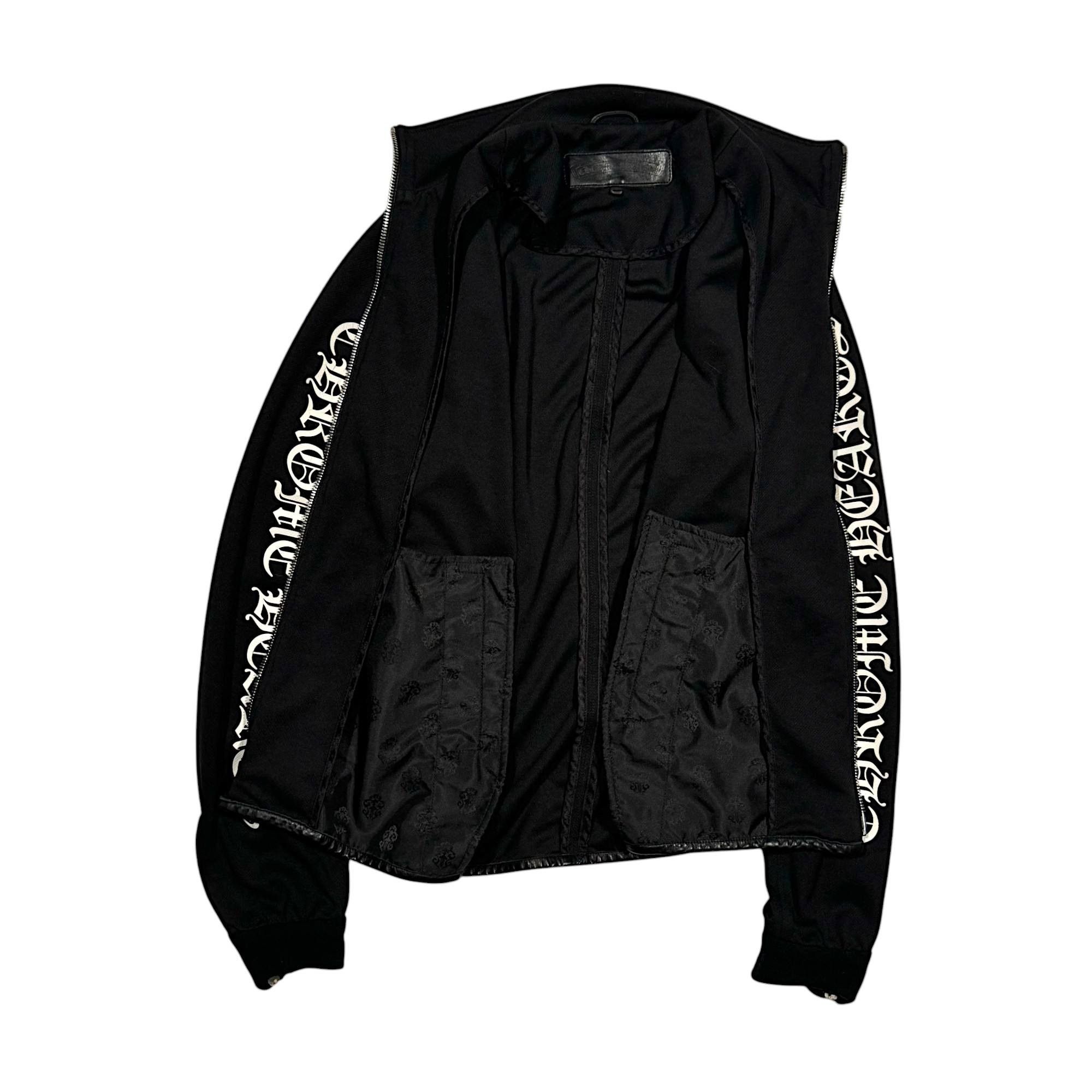 Chrome Hearts CH Zip Up Track Jacket Black Leather Dagger Zipper Size US M / EU 48-50 / 2 - 3 Thumbnail