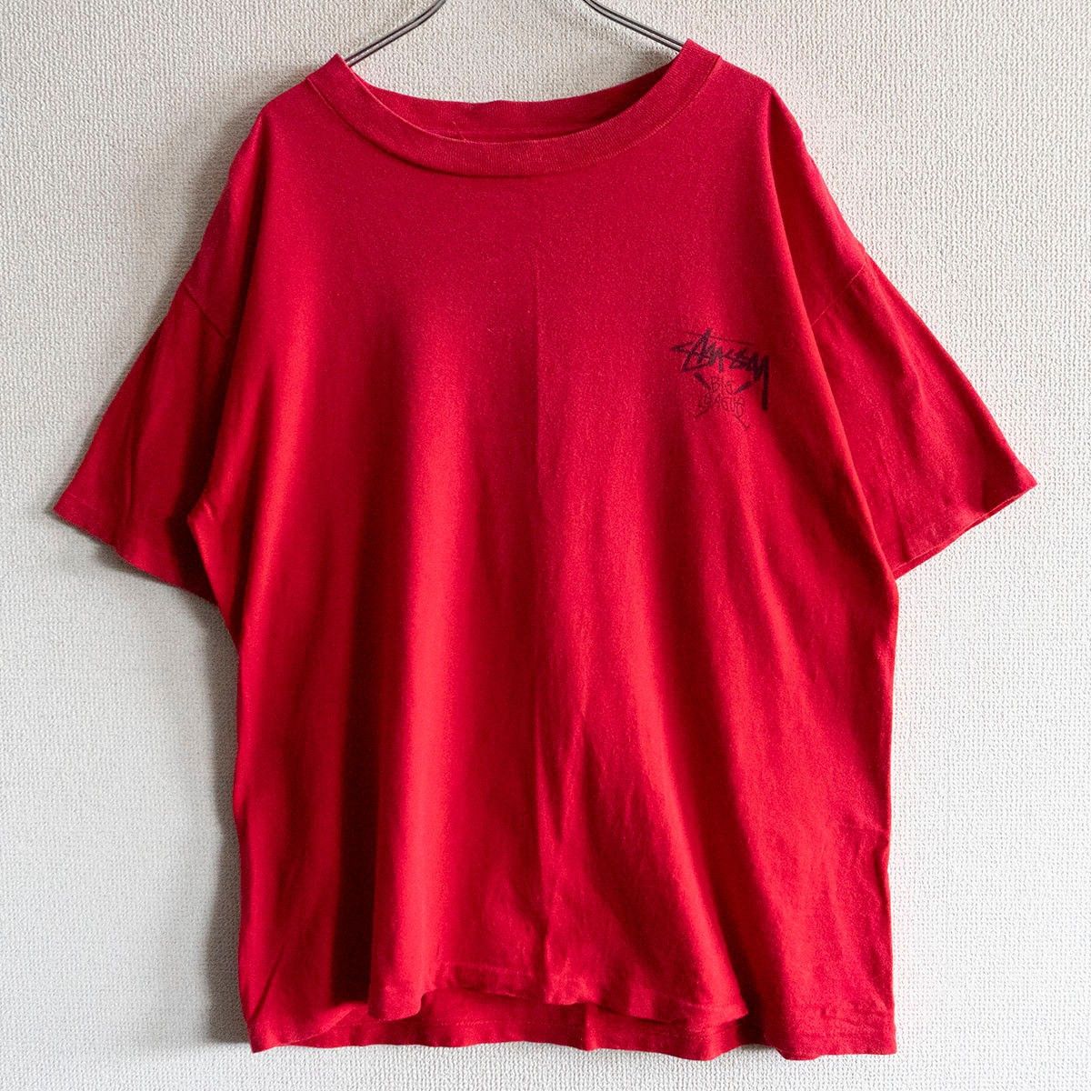 Stussy Vintage Stussy Stu C Old Skool Red T Shirt Size Large NWOT 