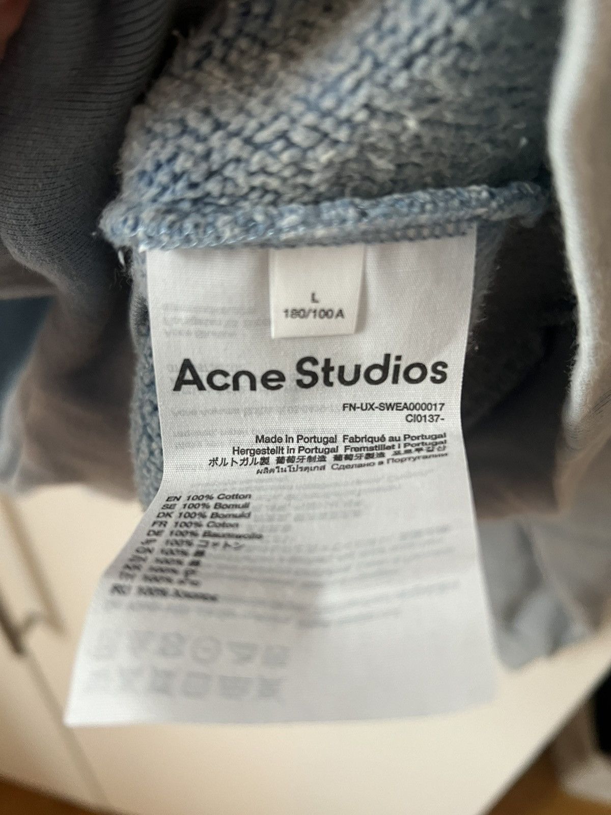 Acne Studios Acne Studios Logo Patch Sweatshirt sz L Size US L / EU 52-54 / 3 - 6 Thumbnail