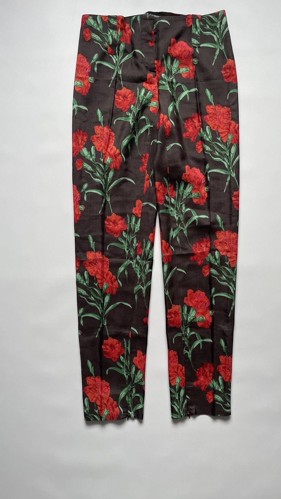 Dolce & Gabbana Dolche & Gabanna women pants Floral print Size 26" / US 2 / IT 38 - 1 Thumbnail
