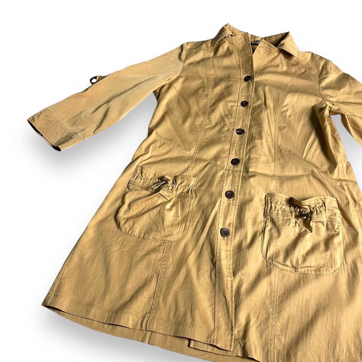 Japanese Brand × Kansai Yamamoto 🇯🇵 KANSAI BIS COLLECTION BUTTON UP LONG COAT JACKET Size M / US 6-8 / IT 42-44 - 4 Thumbnail