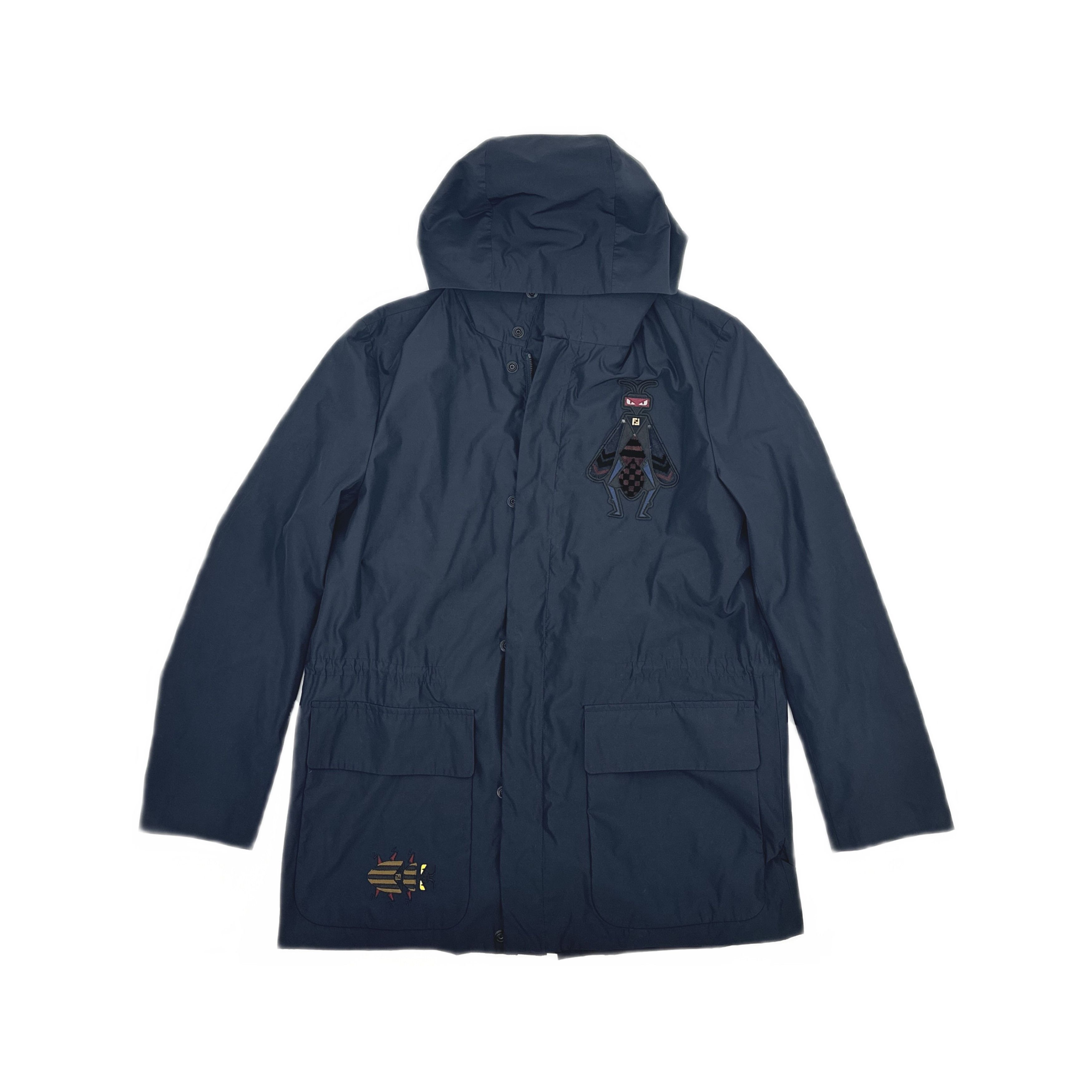 Fendi Fendi Bug Embroidery Hooded Jacket Size S Size US S / EU 44-46 / 1 - 1 Thumbnail