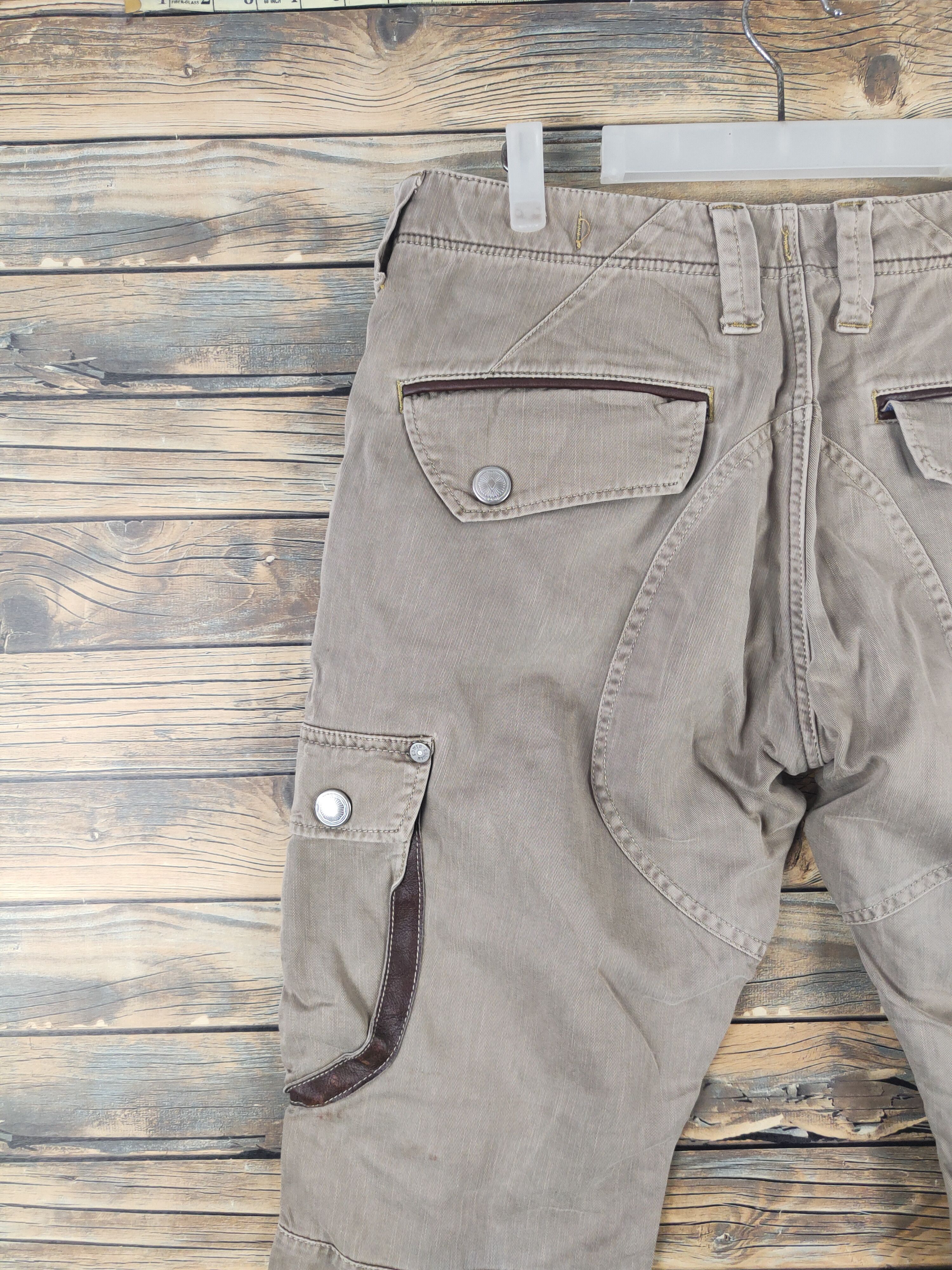 Edwin DLL Edwin Beige Multipocket Tactical Cargo Pants #722 Size US 33 - 8 Thumbnail