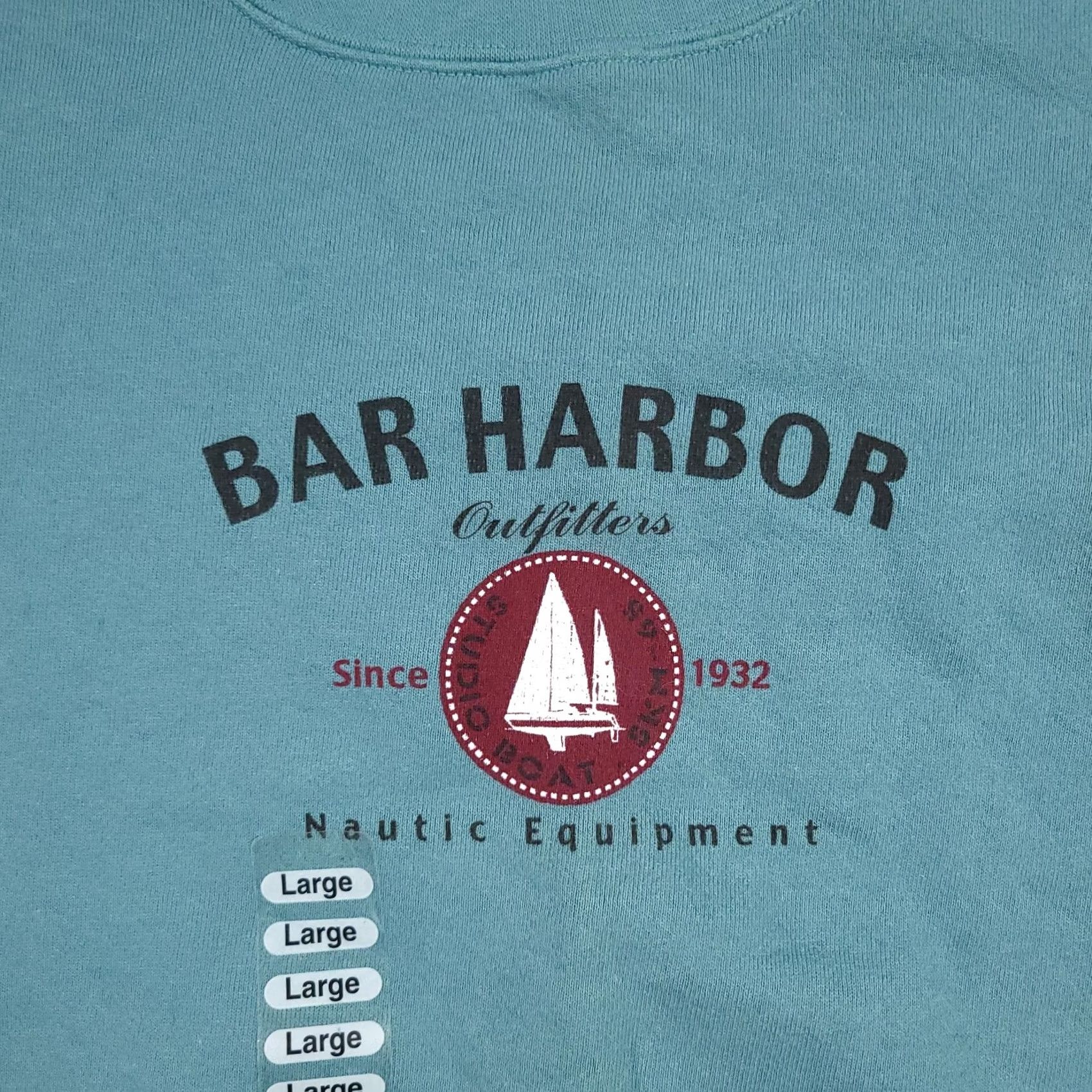 Lee VINTAGE Lee Sweatshirt Crewneck Mens Large Bar Harbor Nautic Sail USA Size US L / EU 52-54 / 3 - 4 Thumbnail