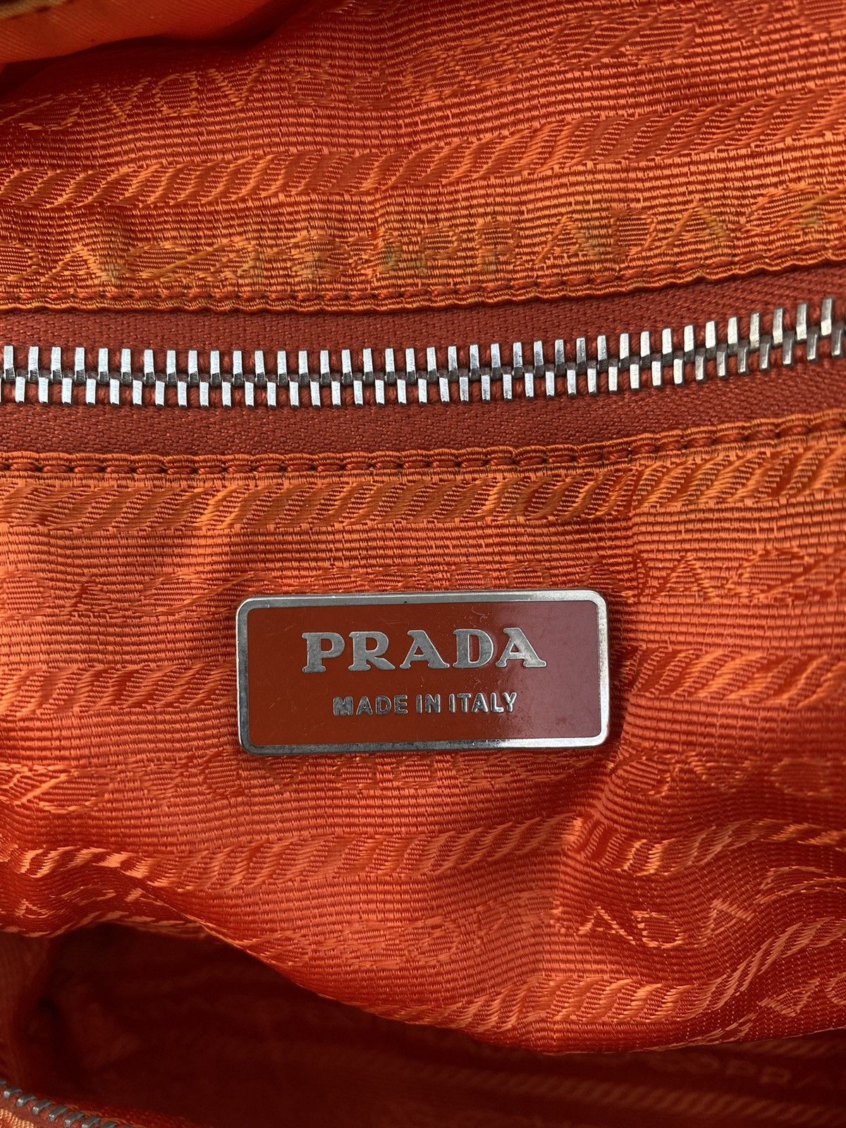 Prada PRADA ORANGE NYLON SHOULDER BAG Size ONE SIZE - 11 Thumbnail