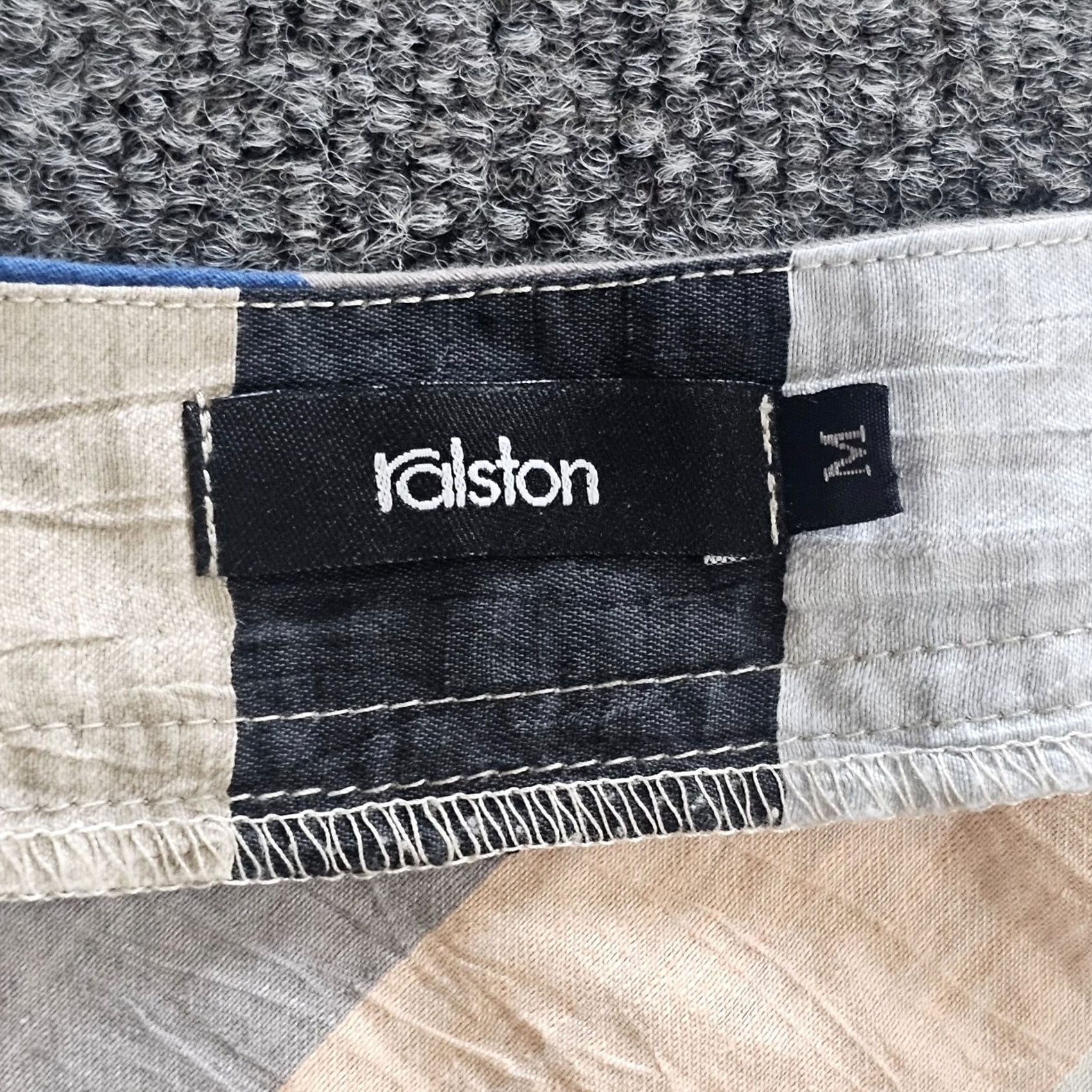Halston Ralston Dress Womens Medium Beige Stripe Linen A-Line Pockets Beach Casual Shelf Dress Size M / US 6-8 / IT 42-44 - 3 Thumbnail