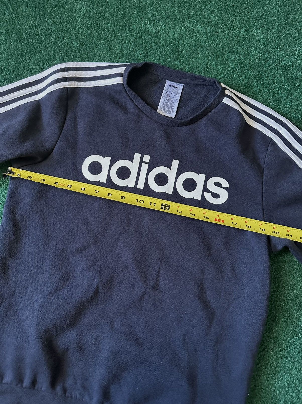 Adidas Adidas 3-Stripe Logo Crewneck Sweatshirt Size US M / EU 48-50 / 2 - 4 Thumbnail