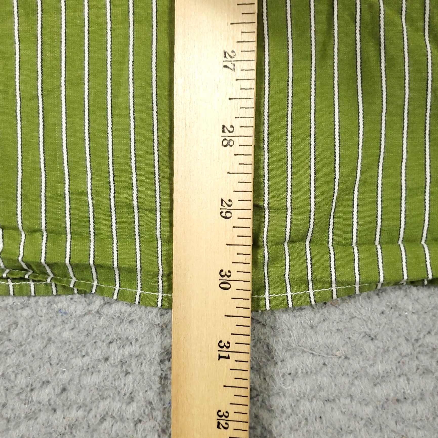 American Eagle Outfitters American Eagle Shirt Mens XL Green Striped Button Up Long Sleeve Casual Size US XL / EU 56 / 4 - 6 Thumbnail