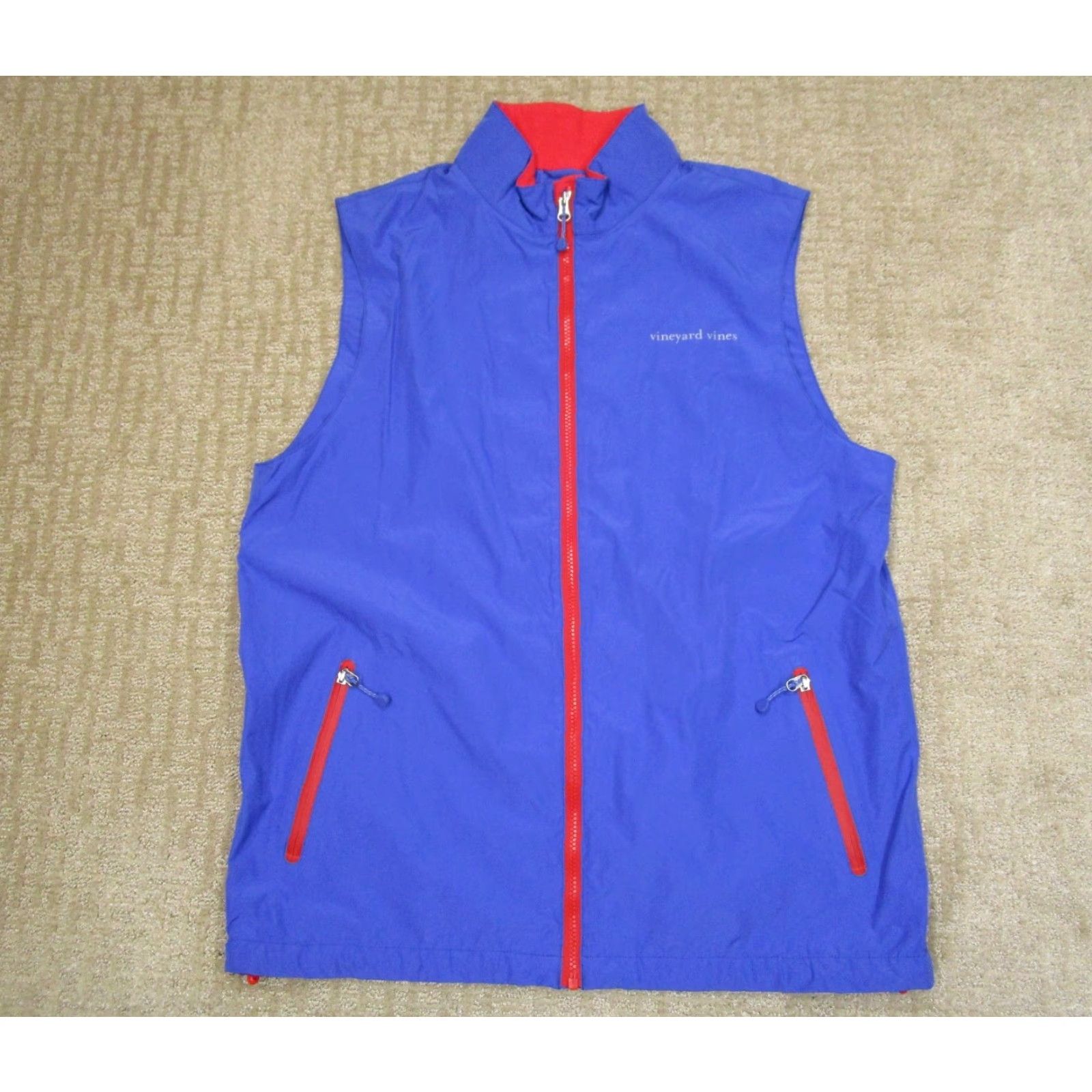 Vineyard Vines Vineyard Vines Vest Men Medium Blue Sleeveless Full Zip Performance Lightweight Size US M / EU 48-50 / 2 - 2 Thumbnail