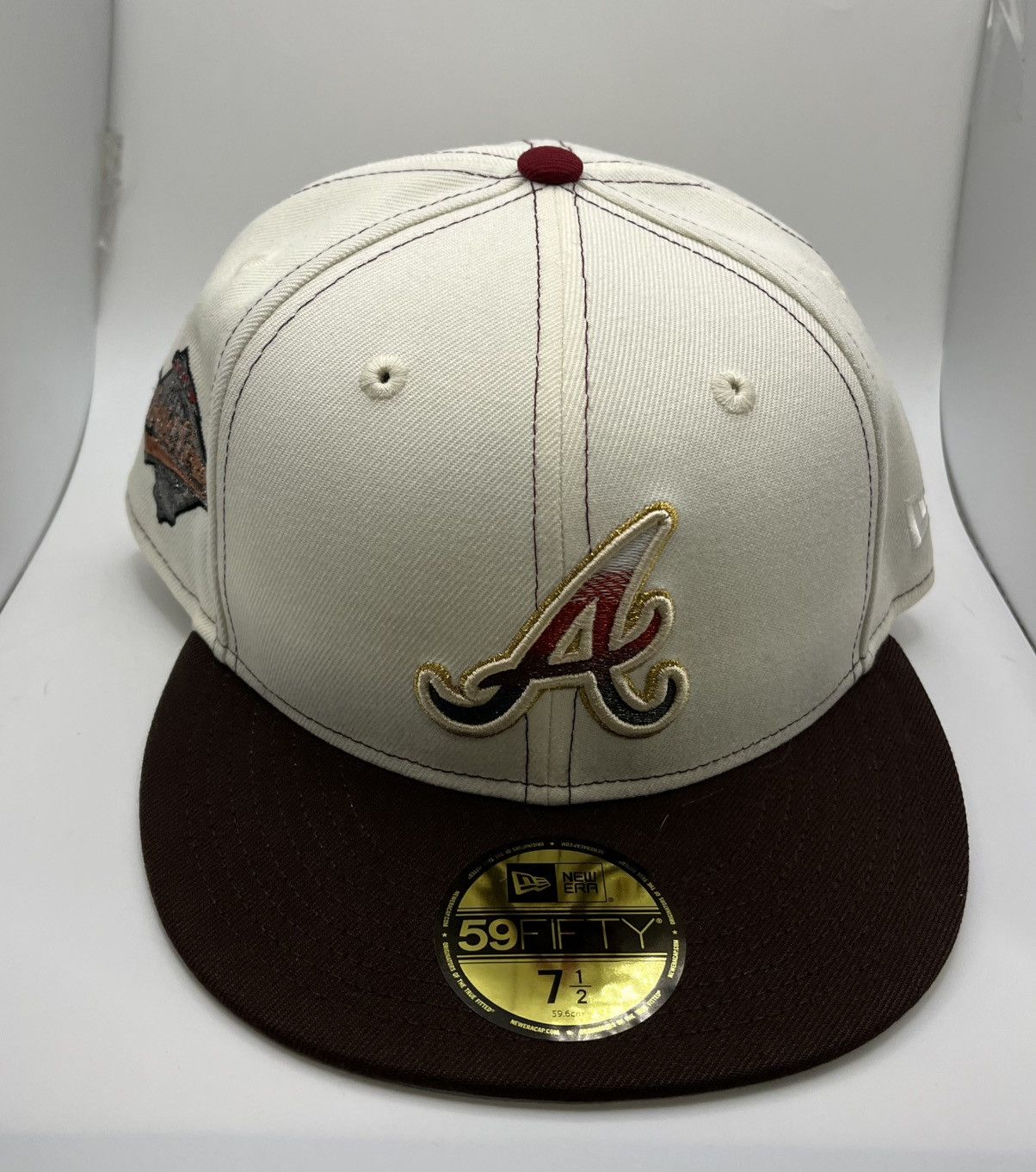 Hat Club 7 1/2 Pvtchwork TVB Atlanta Braves Annabelle Exclusive Size ONE SIZE - 2 Thumbnail