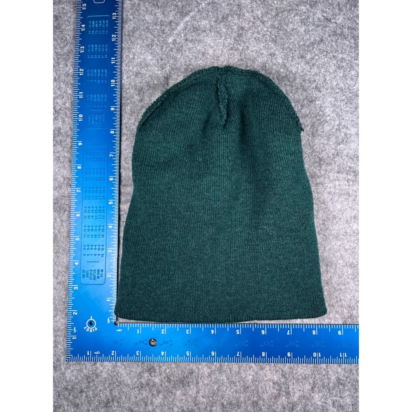 Vintage Polylana Beanie Toque Adult One Size Dark Teal Knit Polyester Acrylic Blend Hat/Cap Unisex Adults Beanie Seasonal Outdoor Ski 90s Mens Women s Size ONE SIZE - 4 Thumbnail