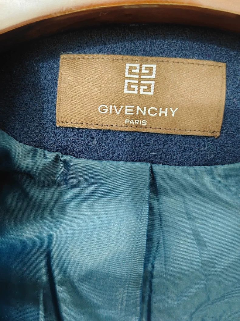 Givenchy Givenchy Vintage Long Navy Blue Alpaca Coat -2507 Size US M / EU 48-50 / 2 - 7 Thumbnail