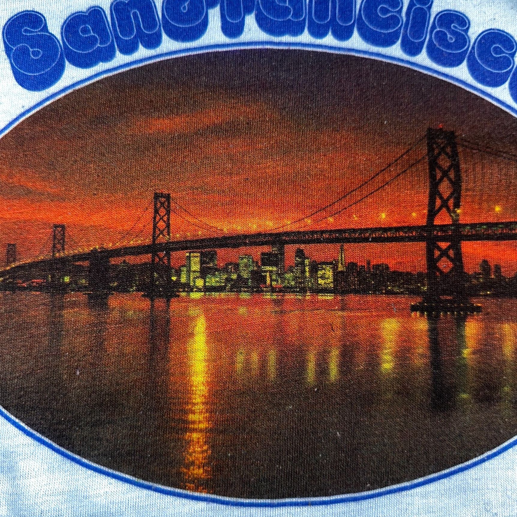 Vintage VINTAGE San Francisco 1970s Spruce T-Shirt Blue L Men Rockabilly USA Bridge 70s 80s 90s Graphic Print Crew Neck Short Sleeve Size US L / EU 52-54 / 3 - 2 Thumbnail