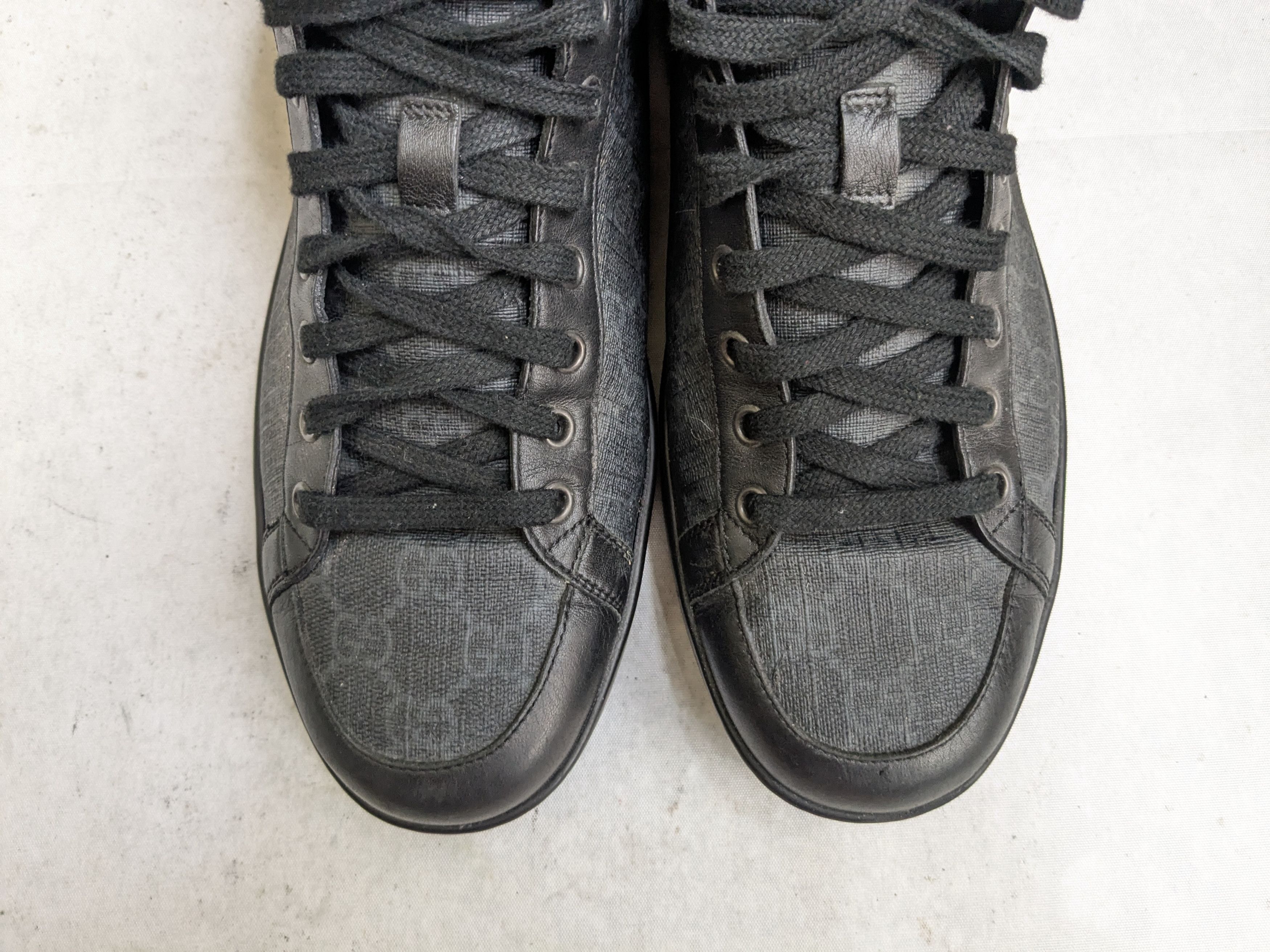 Gucci Gucci Monogram Sneakers Black 9 High Tops GG Logo Size US 9 / EU 42 - 2 Thumbnail