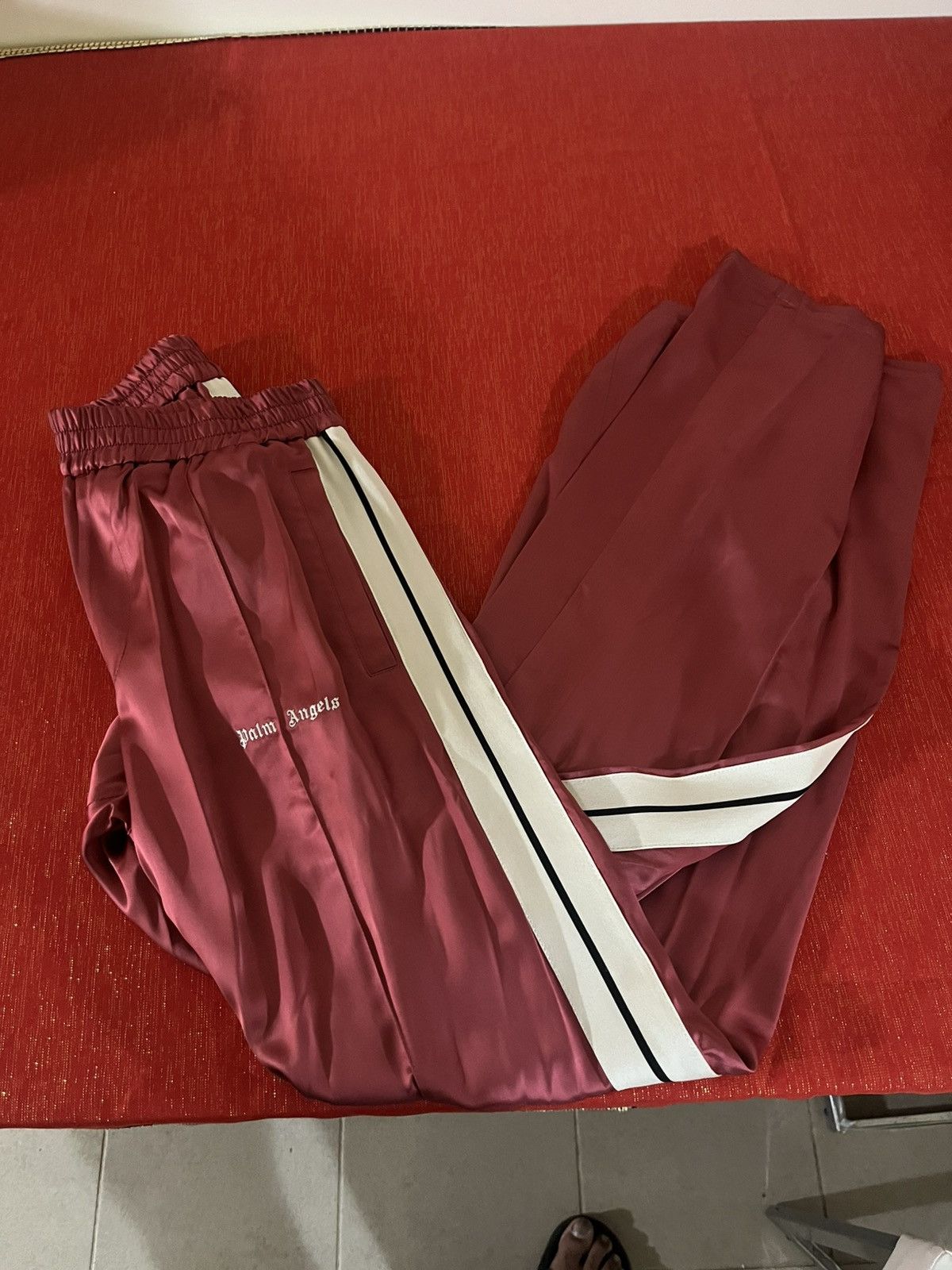 Palm Angels Palm Angels Logo Embroidered Loose Fit Track Pants XL Size US 36 / EU 52 - 14 Thumbnail