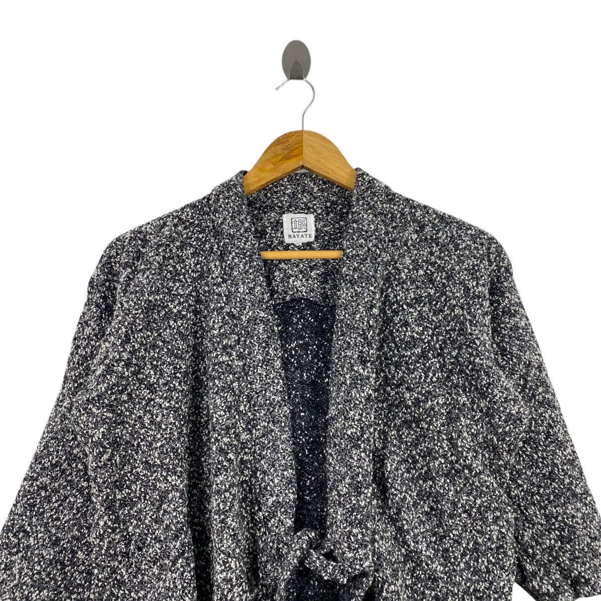 Japanese Brand HAYATE Japanese Brand Wool Robe Style Cardigan Size L / US 10 / IT 46 - 2 Thumbnail