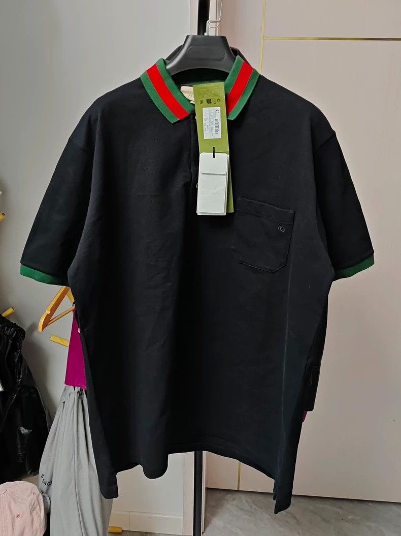 Gucci GucciSS23 Gucci Lido Solid Color Webbing Pullover Short Sle Size US XL / EU 56 / 4 - 1 Thumbnail