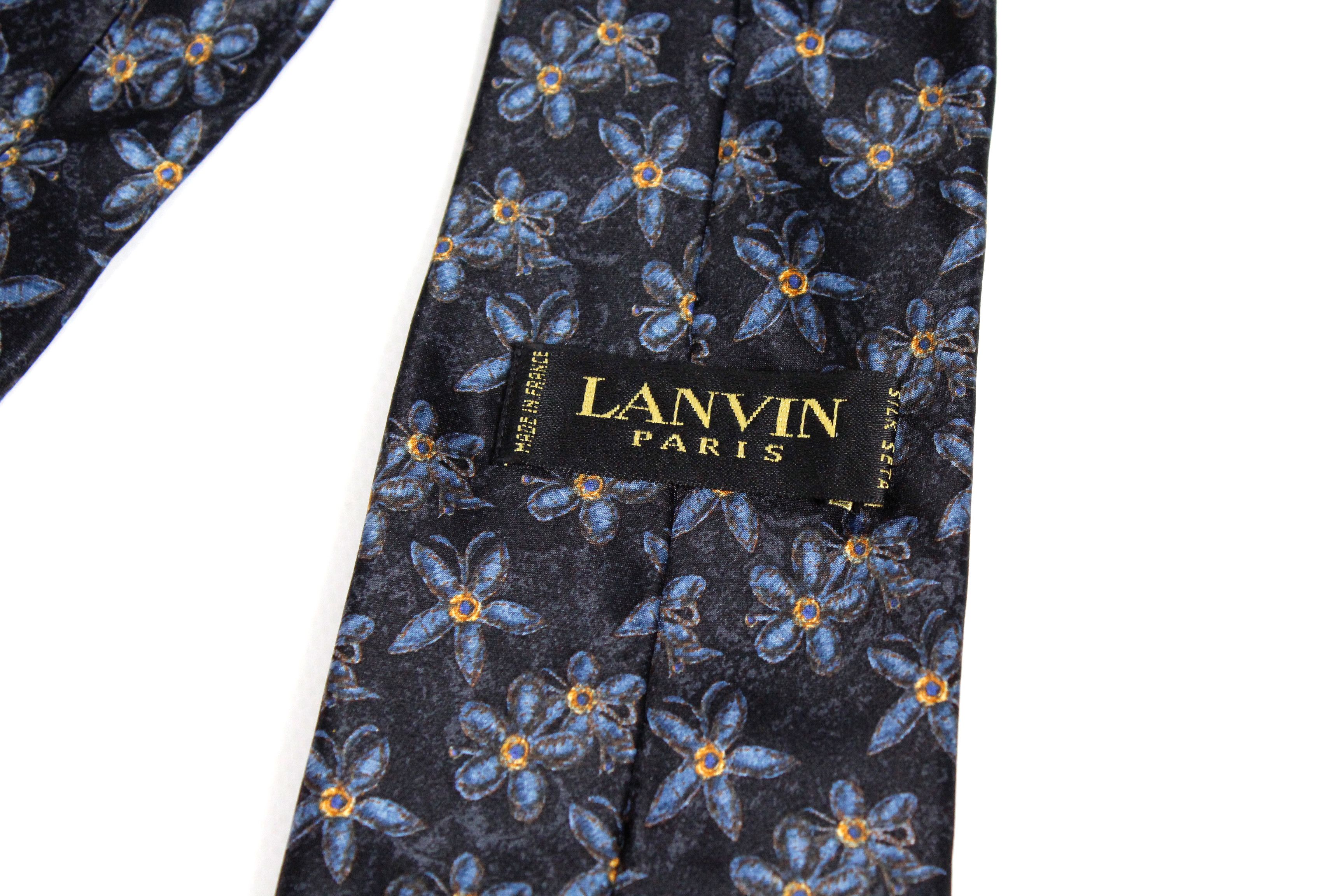 Lanvin Vintage Lanvin Paris Floral Tie Cravatte 90s 80s Size ONE SIZE - 3 Thumbnail