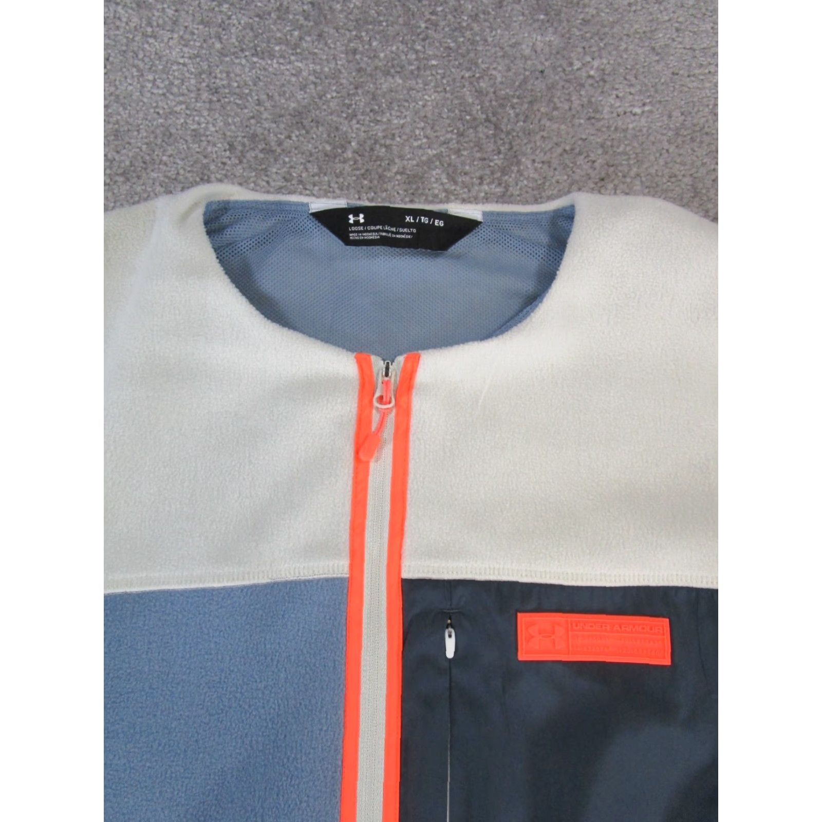 Under Armour Under Armour Jacket Womens XL Blue Pink White Fleece PolarTec Jacket Size XL / US 12-14 / IT 48-50 - 2 Thumbnail