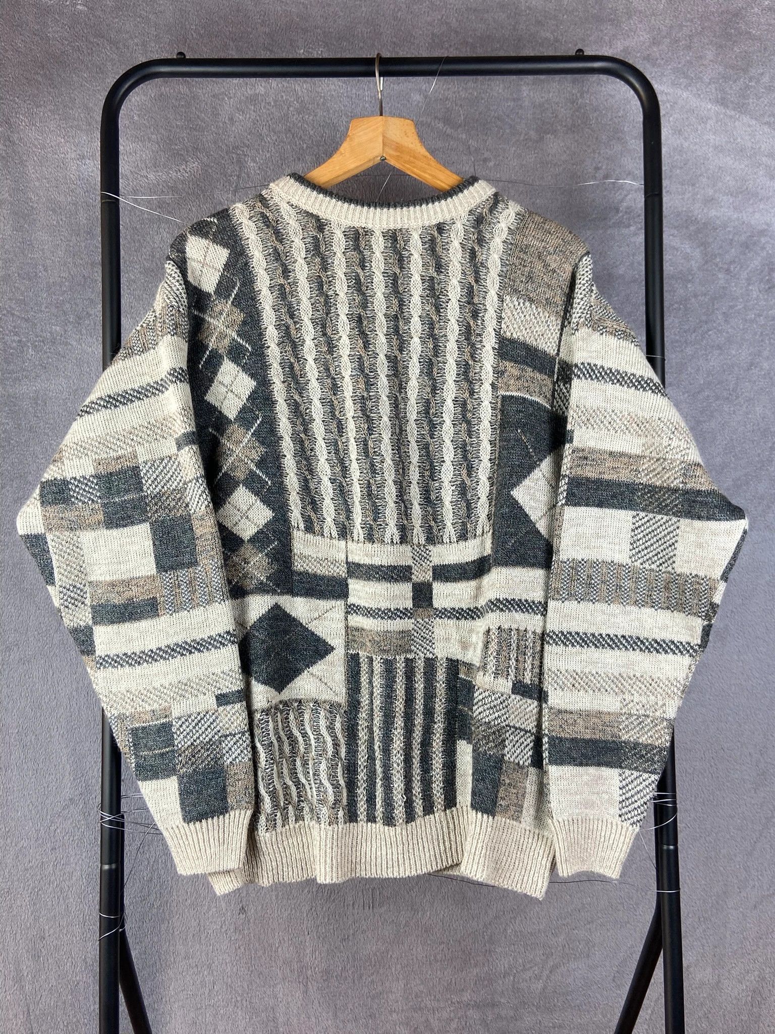 Other Green Land sweater grey vintage retro casual streetwear Size US L / EU 52-54 / 3 - 1 Thumbnail