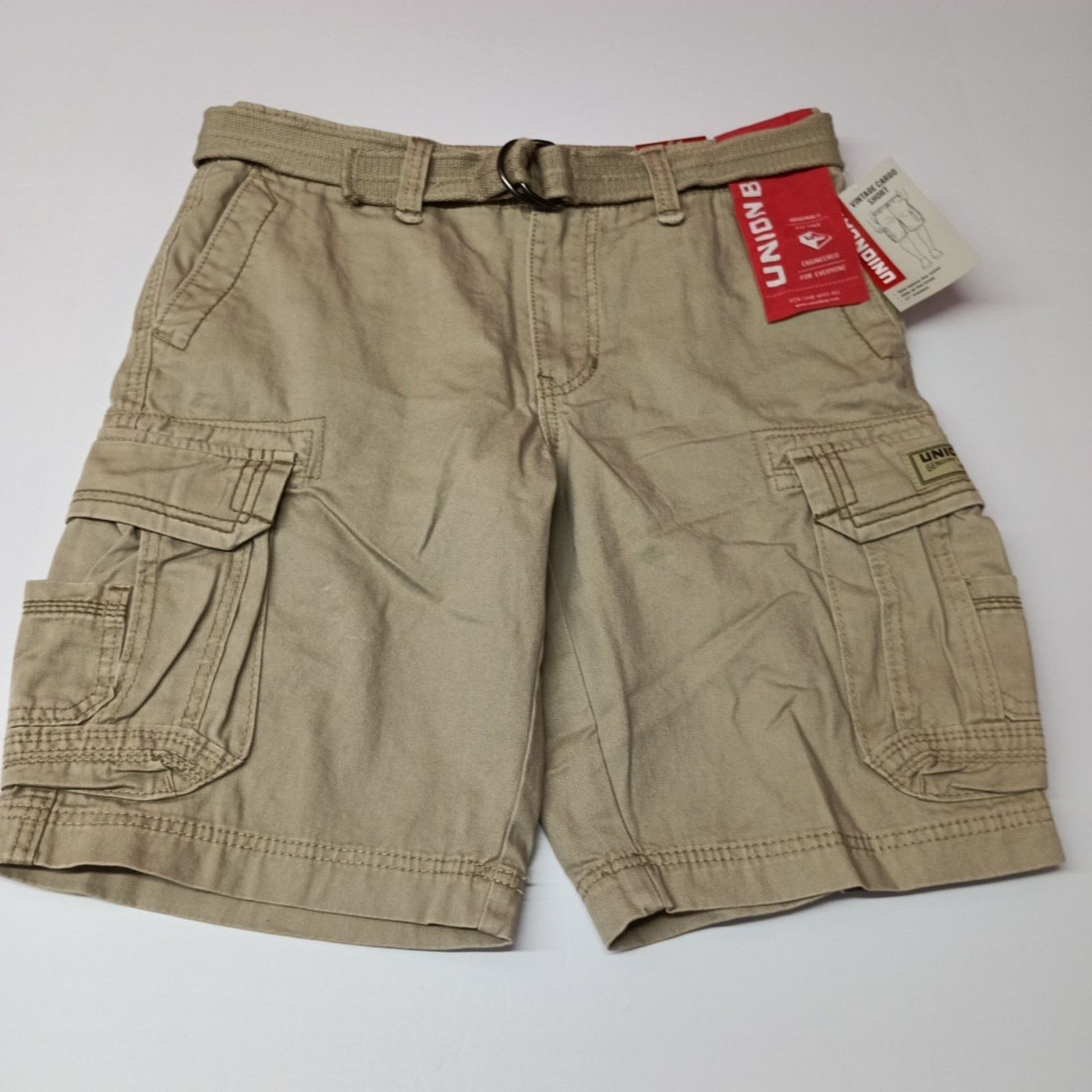 UNIONBAY Unionbay Men's Cargo Shorts Size 30 Desert + Belt Cotton Size US 30 / EU 46 - 1 Thumbnail
