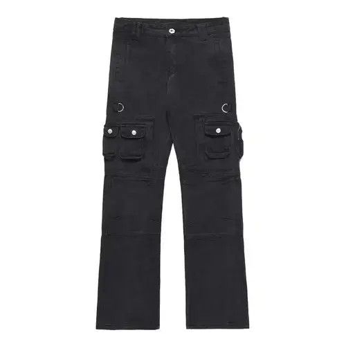 Jean military utility tactical cargo flared pants Size US 32 / EU 48 - 4 Thumbnail