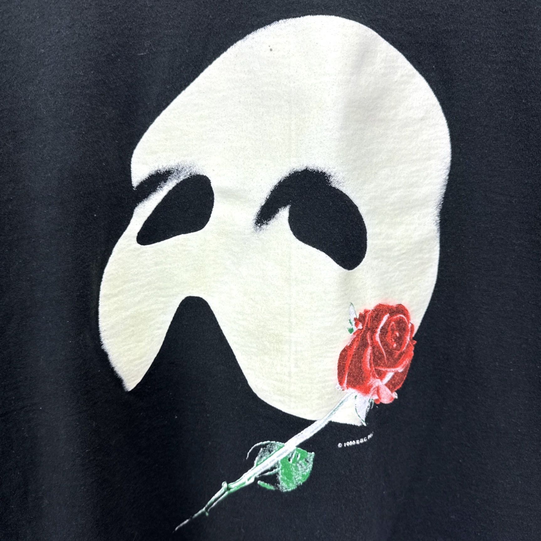 Vintage VINTAGE Dewynters Phantom of the Opera Shirt Mens XL Black Cotton Graphic Print 90s Gothic Theater Tee Size US XL / EU 56 / 4 - 7 Thumbnail