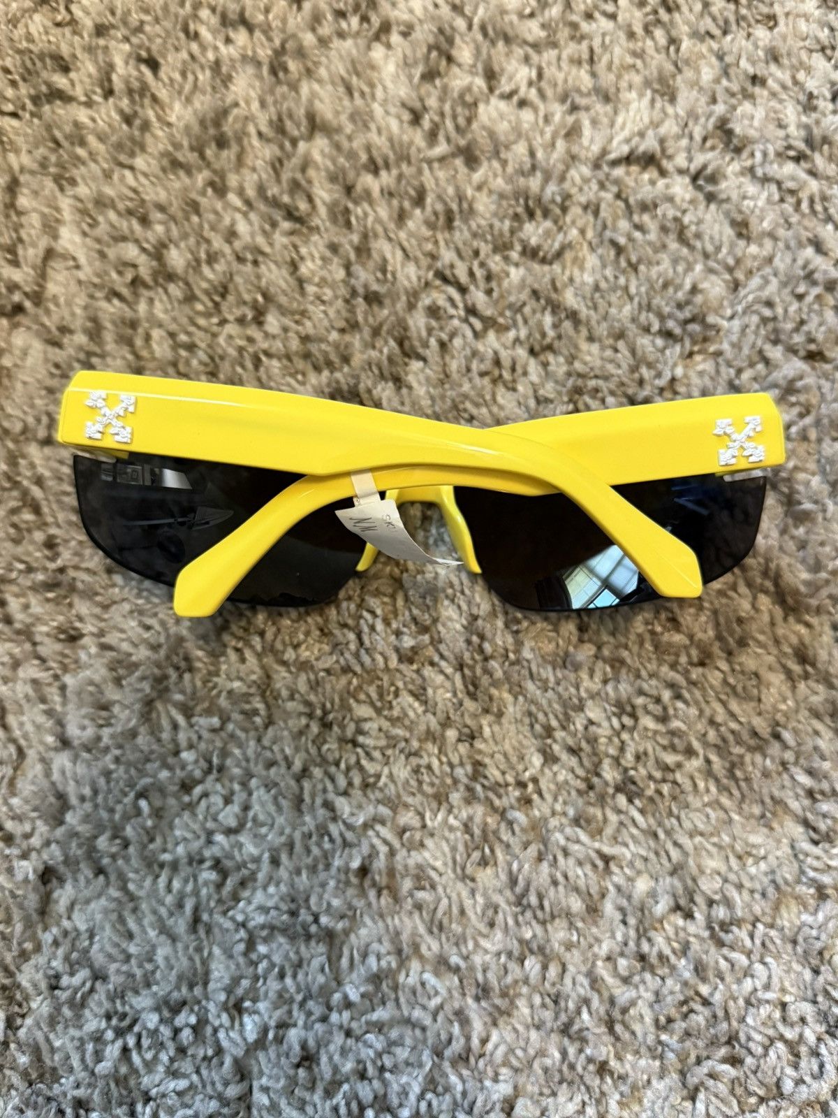 Off-White Off-White Toledo Half rim sunglasses Acetate Yellow Size ONE SIZE - 3 Thumbnail