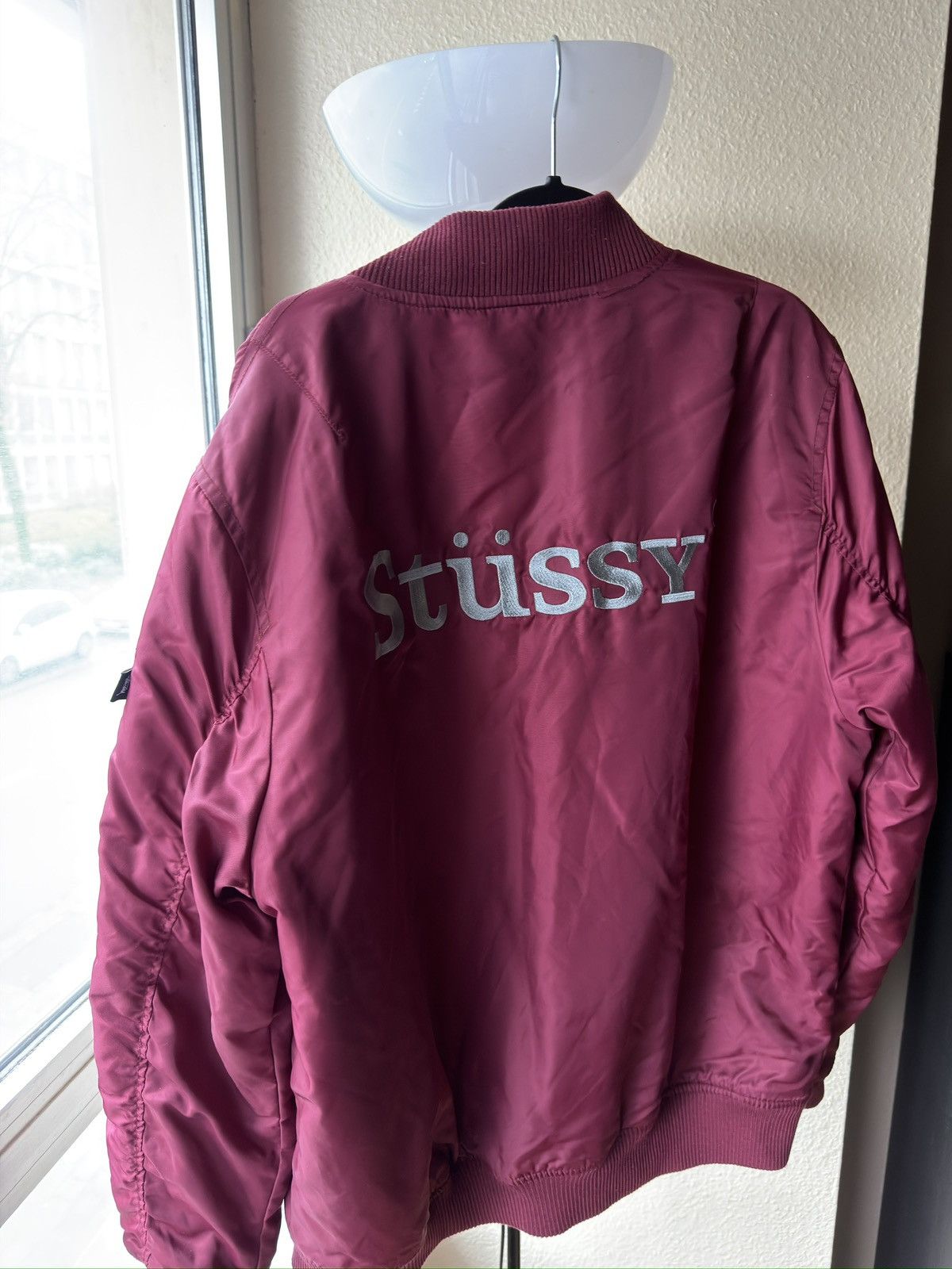 Stussy Stussy violet big logo bomber FAST SHIP Size US L / EU 52-54 / 3 - 3 Thumbnail