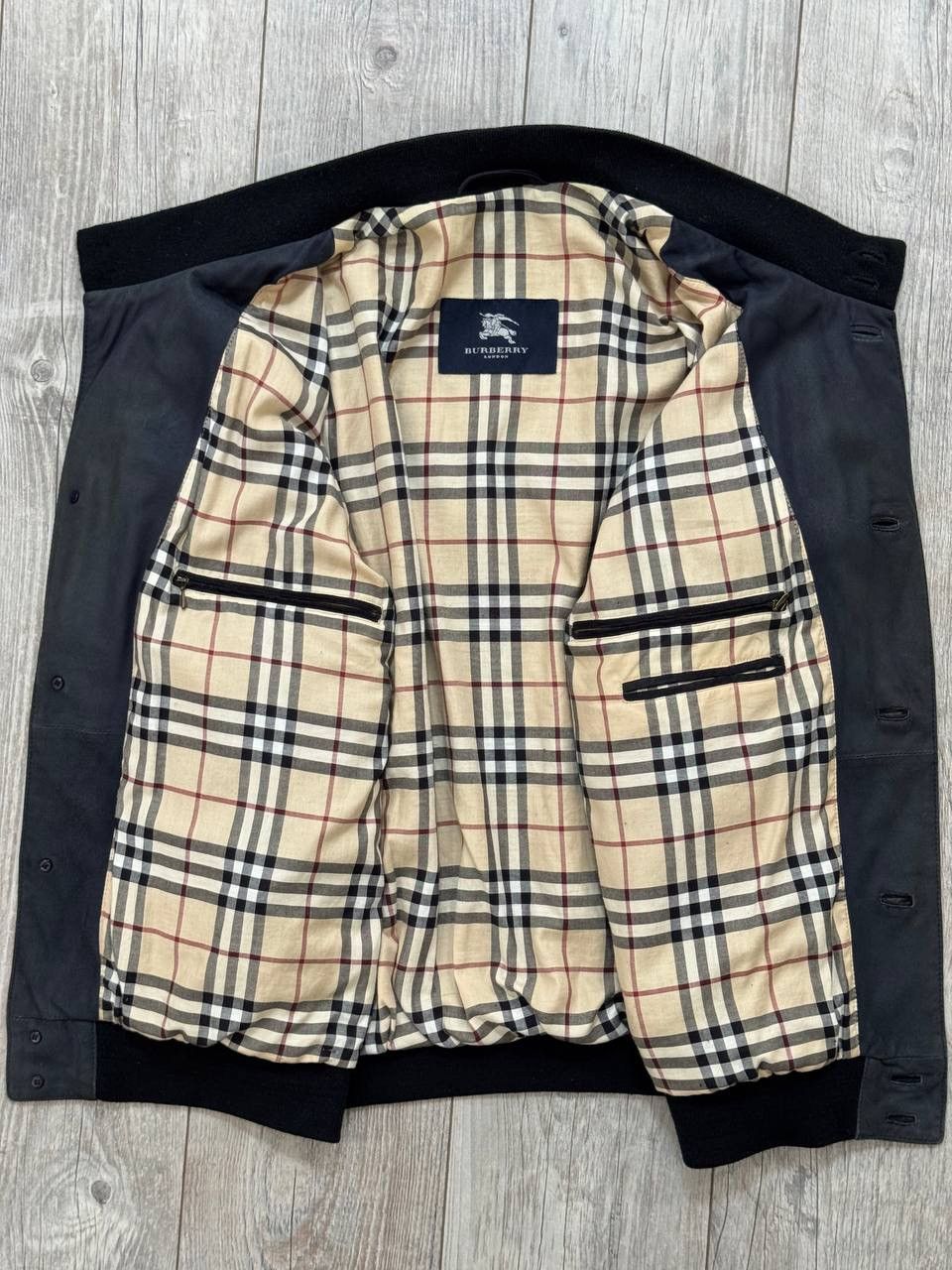 Burberry Vintage Burberry Nova Check Suede Leather Jacket Size US XL / EU 56 / 4 - 5 Thumbnail