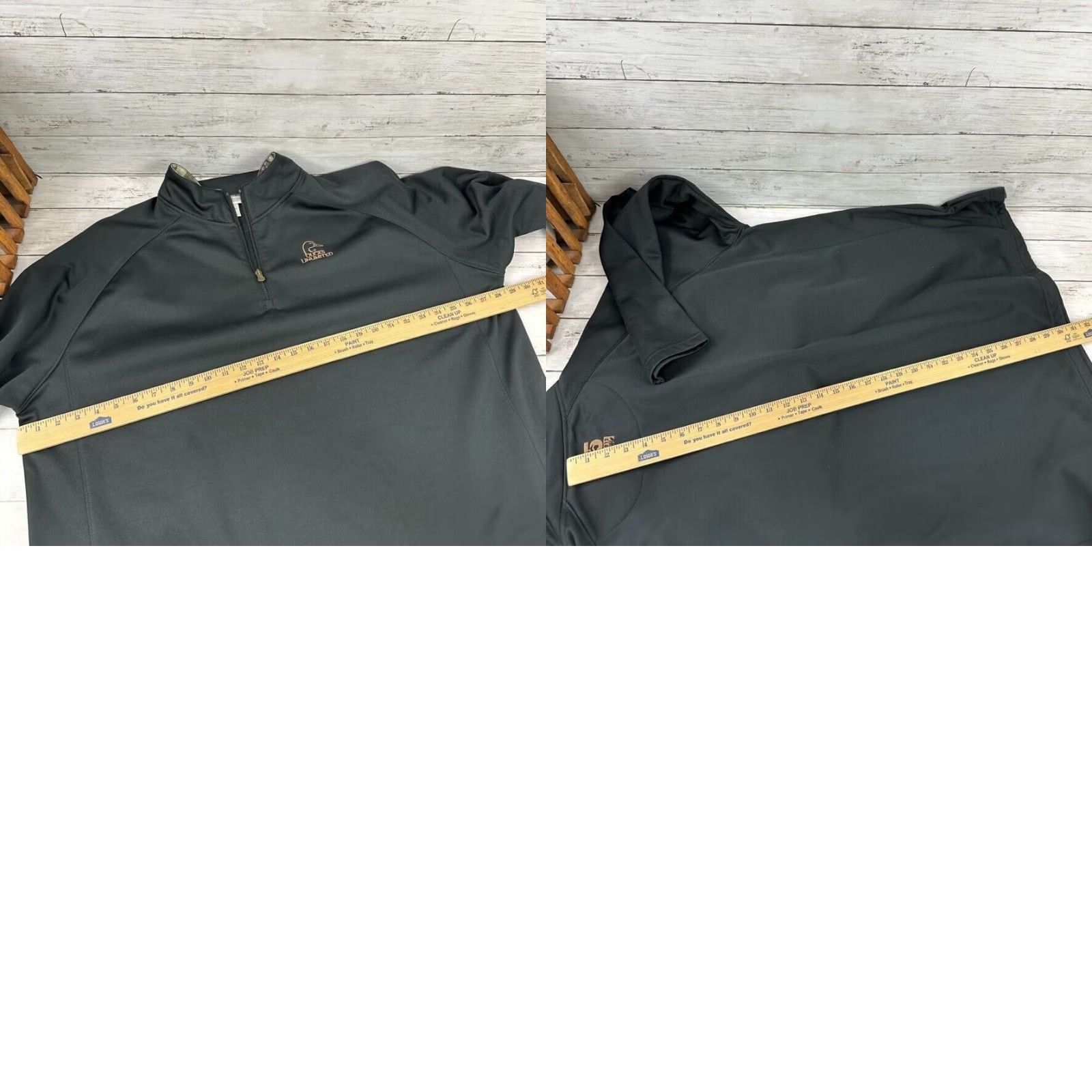 Vintage Ducks Unlimited Men’s 2XL Black 1/4 Zip Pullover 75th Anniversary 1936-2012 Size US XXL / EU 58 / 5 - 8 Thumbnail