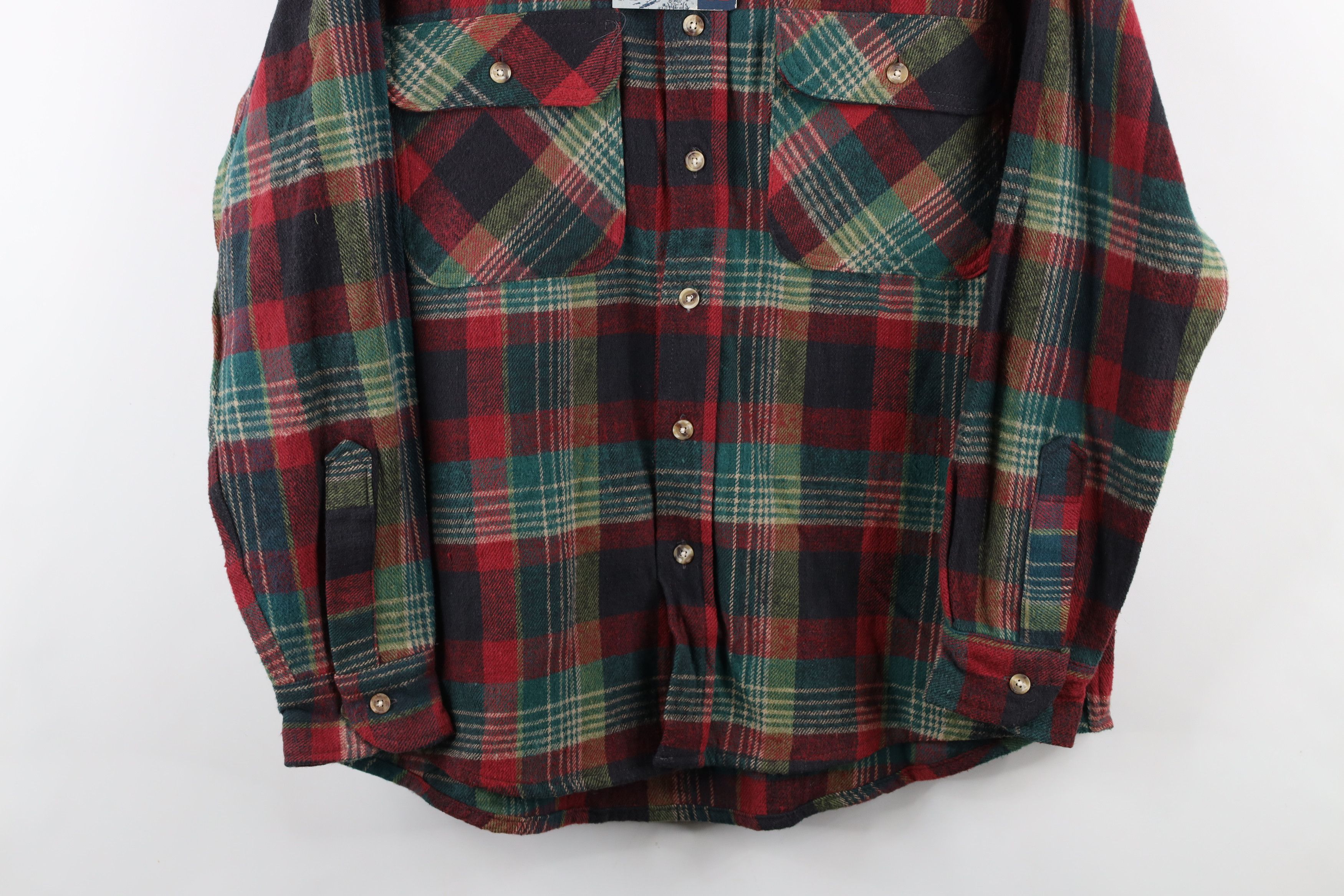 Vintage Deadstock Vintage 90s Streetwear Plaid Flannel Button Shirt Size US M / EU 48-50 / 2 - 3 Thumbnail
