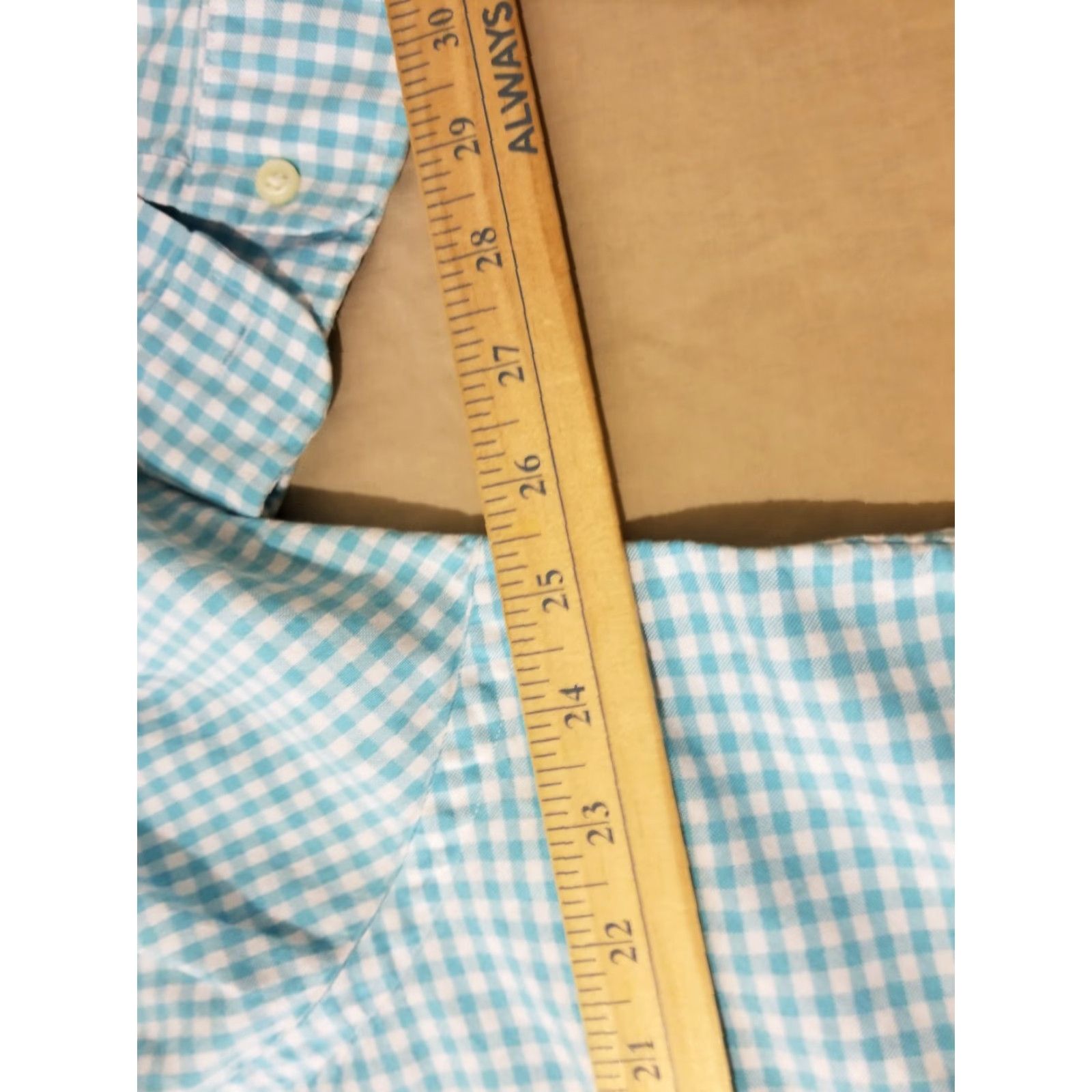Polo Ralph Lauren VINTAGE Polo Ralph Lauren Shirt XL Blue Button-Up Cotton Mens Size 46R - 4 Thumbnail