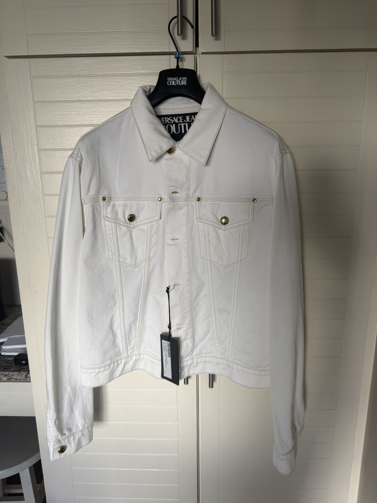 Versace Jeans Couture Versace Jeans Couture Denim Jacket Size US L / EU 52-54 / 3 - 1 Thumbnail