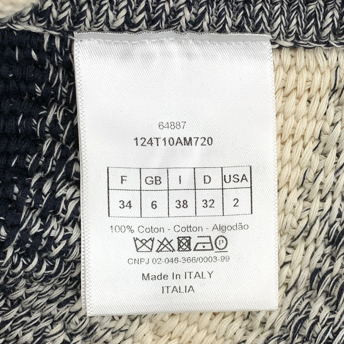 Dior Dior Dark Grey Side Button Tie Design V-neck Knit Vest K26WX Size XS / US 0-2 / IT 36-38 - 7 Thumbnail