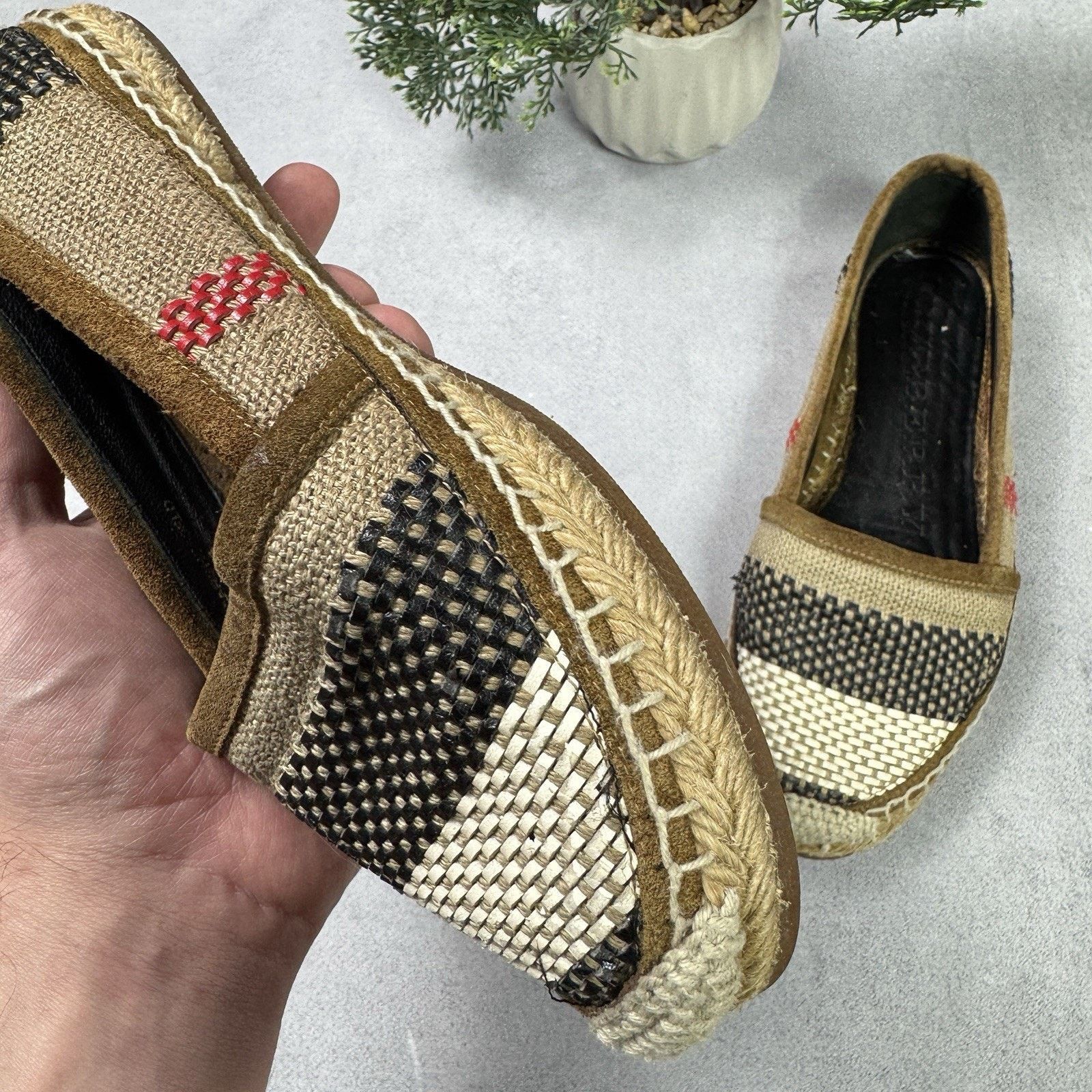 Burberry Burberry Espadrille Womens Check Size 35 US 5 Size US 5 / IT 35 - 7 Thumbnail