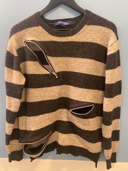 Junya Watanabe 2007 AW Junya Watanabe Distressed Punk Sweater Size US L / EU 52-54 / 3 - 1 Thumbnail