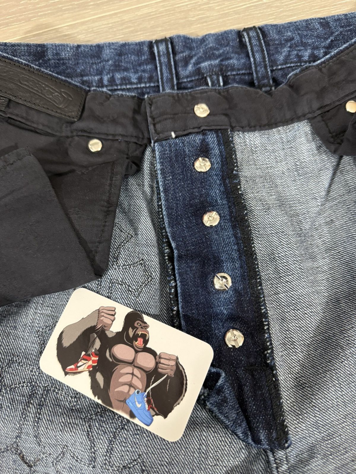 Chrome Hearts Chrome Hearts Indigo Fleur Denim Knee Cross Patch Jeans Size US 32 / EU 48 - 13 Thumbnail