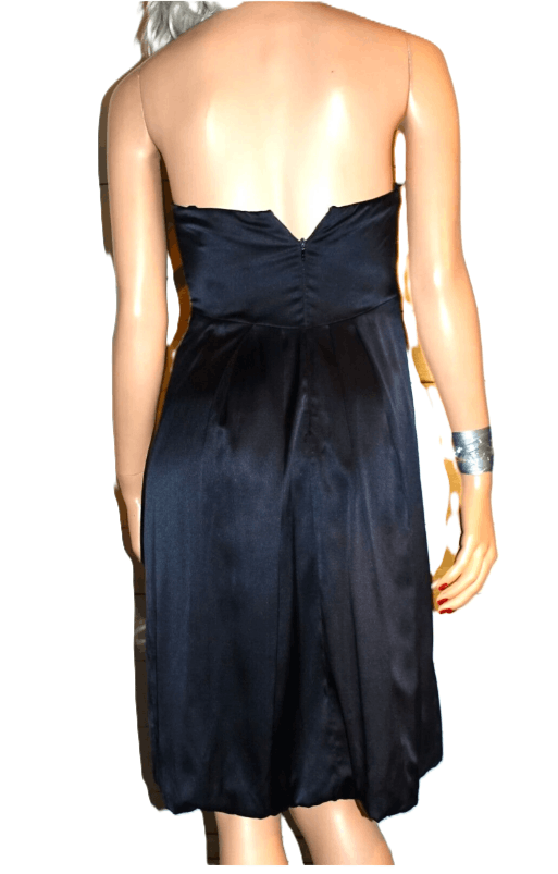 Nicole Miller Nicole Miller Collection Black Silk Strapless Dress 2 Size XS / US 0-2 / IT 36-38 - 5 Thumbnail