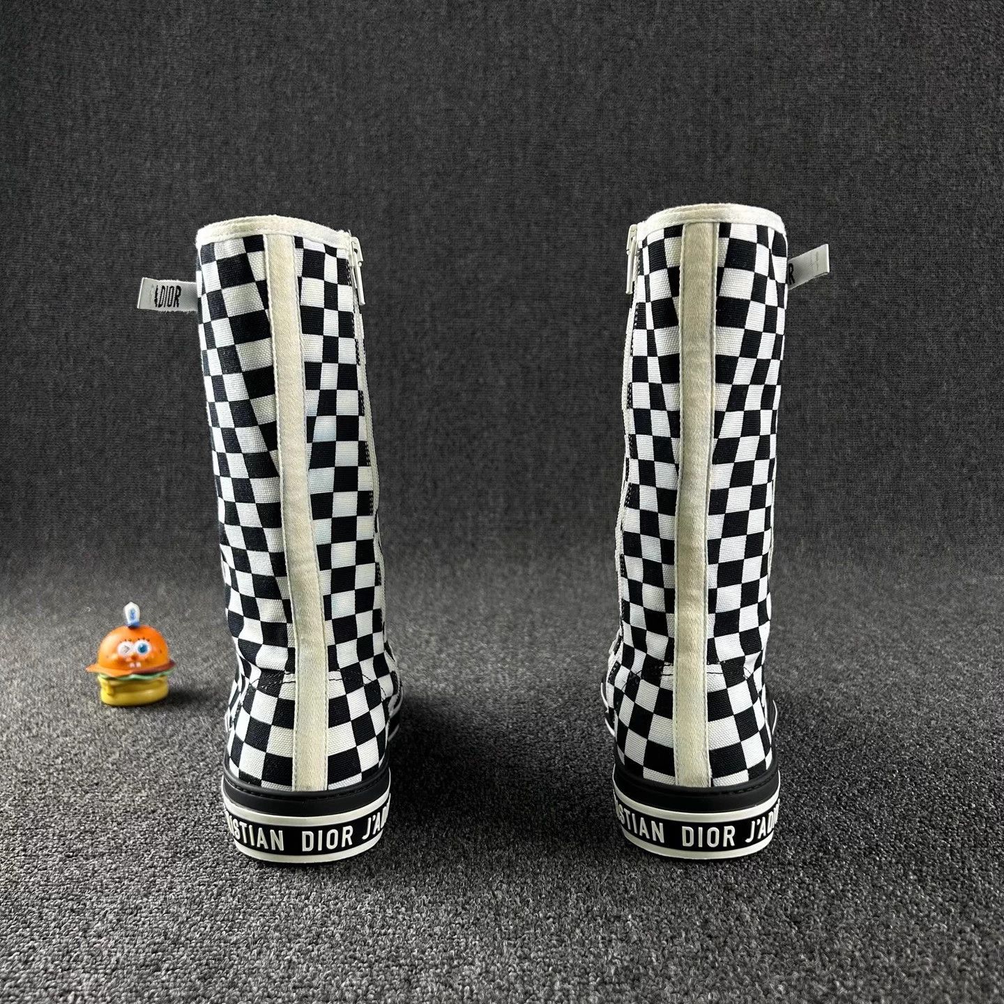 Dior Style: Dior Damier Mid-Calf Boots Size US 9 / IT 39 - 3 Thumbnail