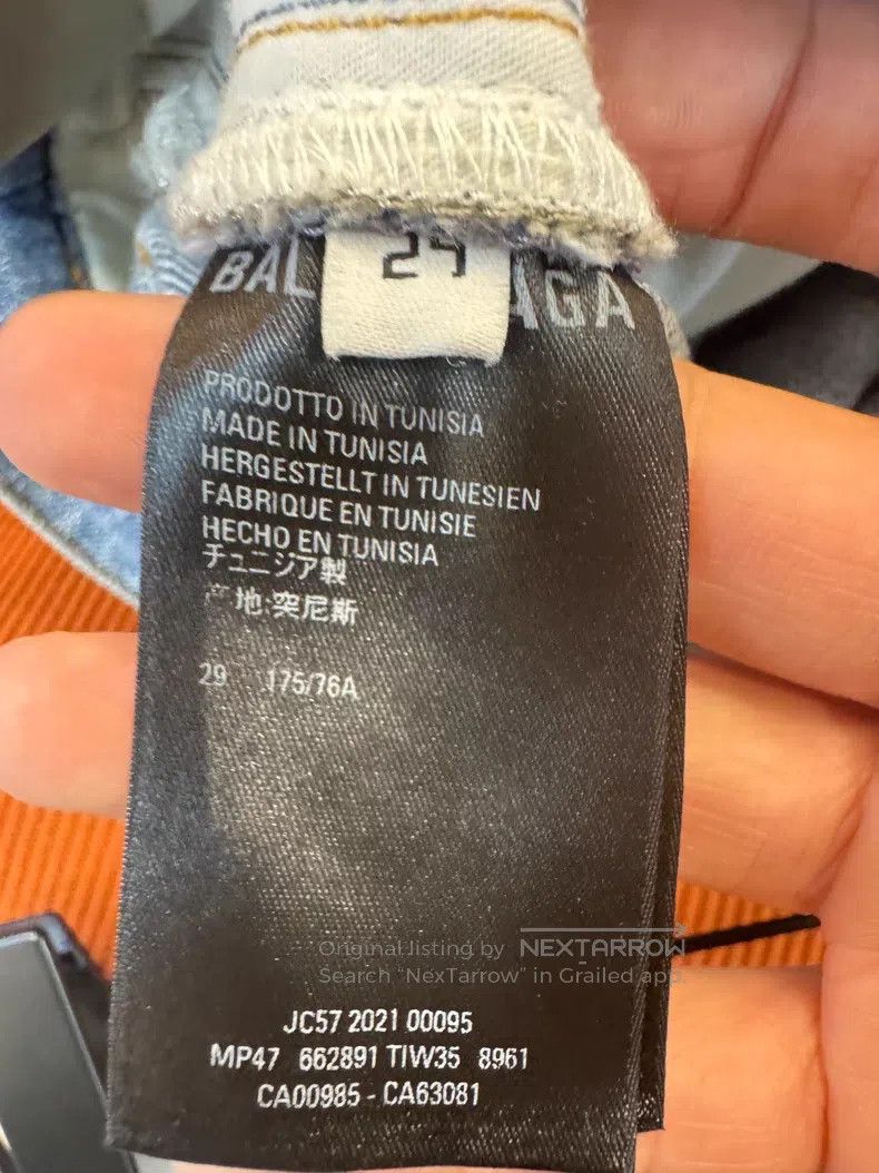 Balenciaga Balenciaga size M Patchwork cargo denim pants Size US 29 - 4 Thumbnail
