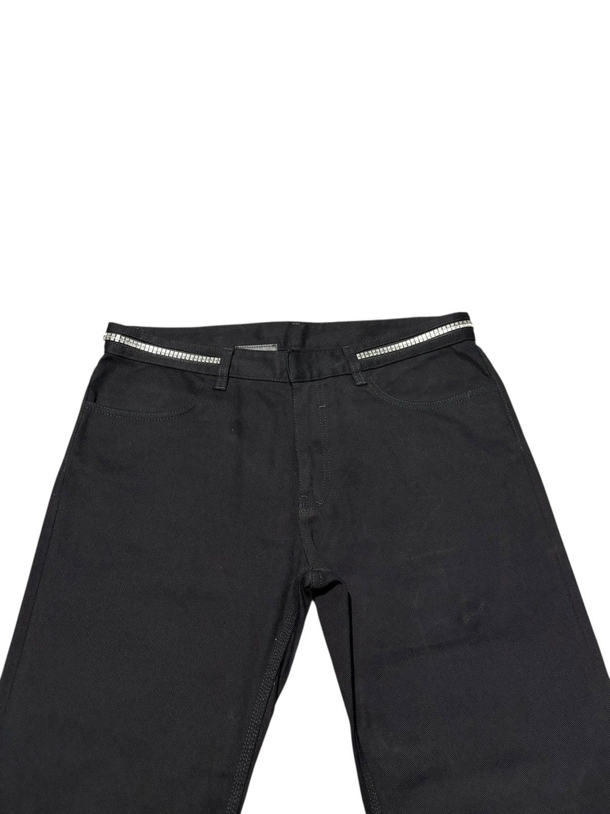 Givenchy SS22 Givenchy Matthew Williams 4G Chain Zipper Denim Jeans Size US 33 - 3 Thumbnail