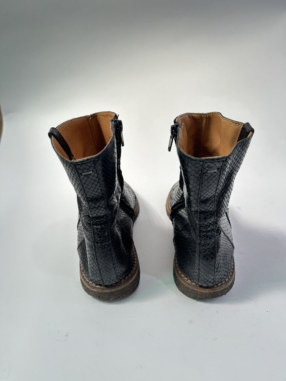 Maison Margiela MARTIN MARGIELA SNAKESKIN ANKLE BOOTS SIZE 39 EU 7.5 US Size US 7 / EU 40 - 3 Thumbnail