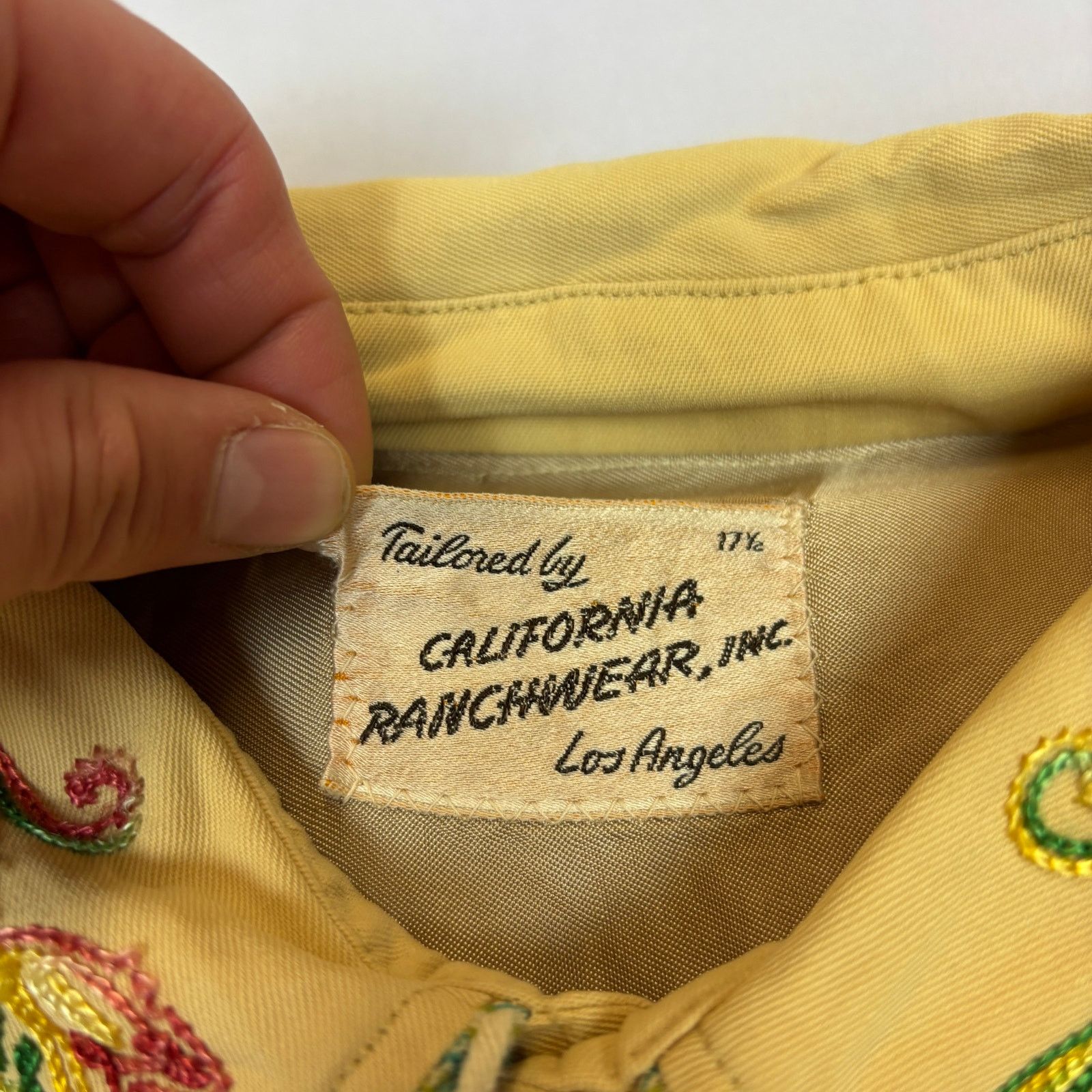Vintage Vintage 40s California Ranchwear Gabardine Embroidered Size US XL / EU 56 / 4 - 4 Thumbnail