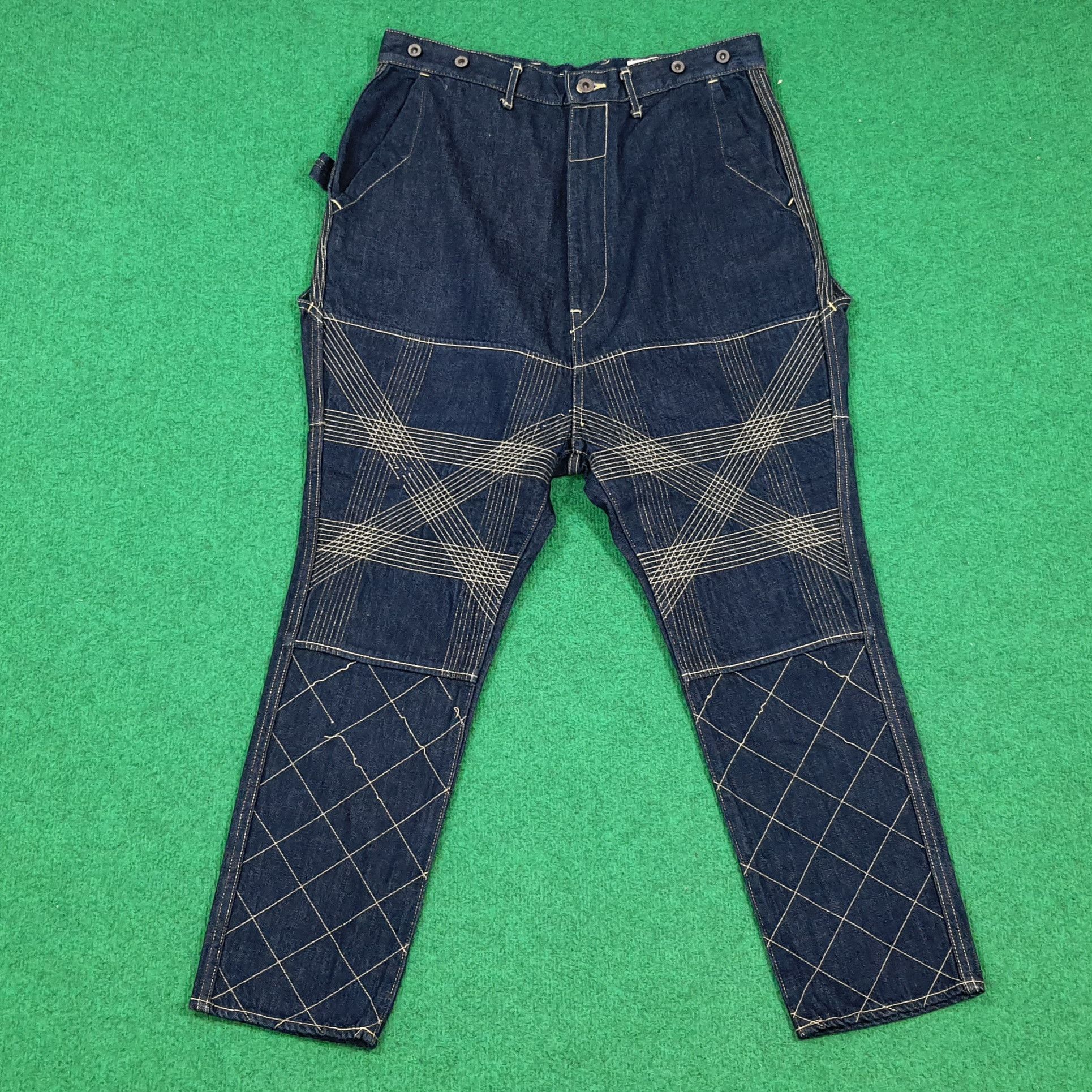 Kapital Vintage KAPITAL Japan Denim Monkey Stitching Pants C297N20 Size US 32 / EU 48 - 1 Thumbnail