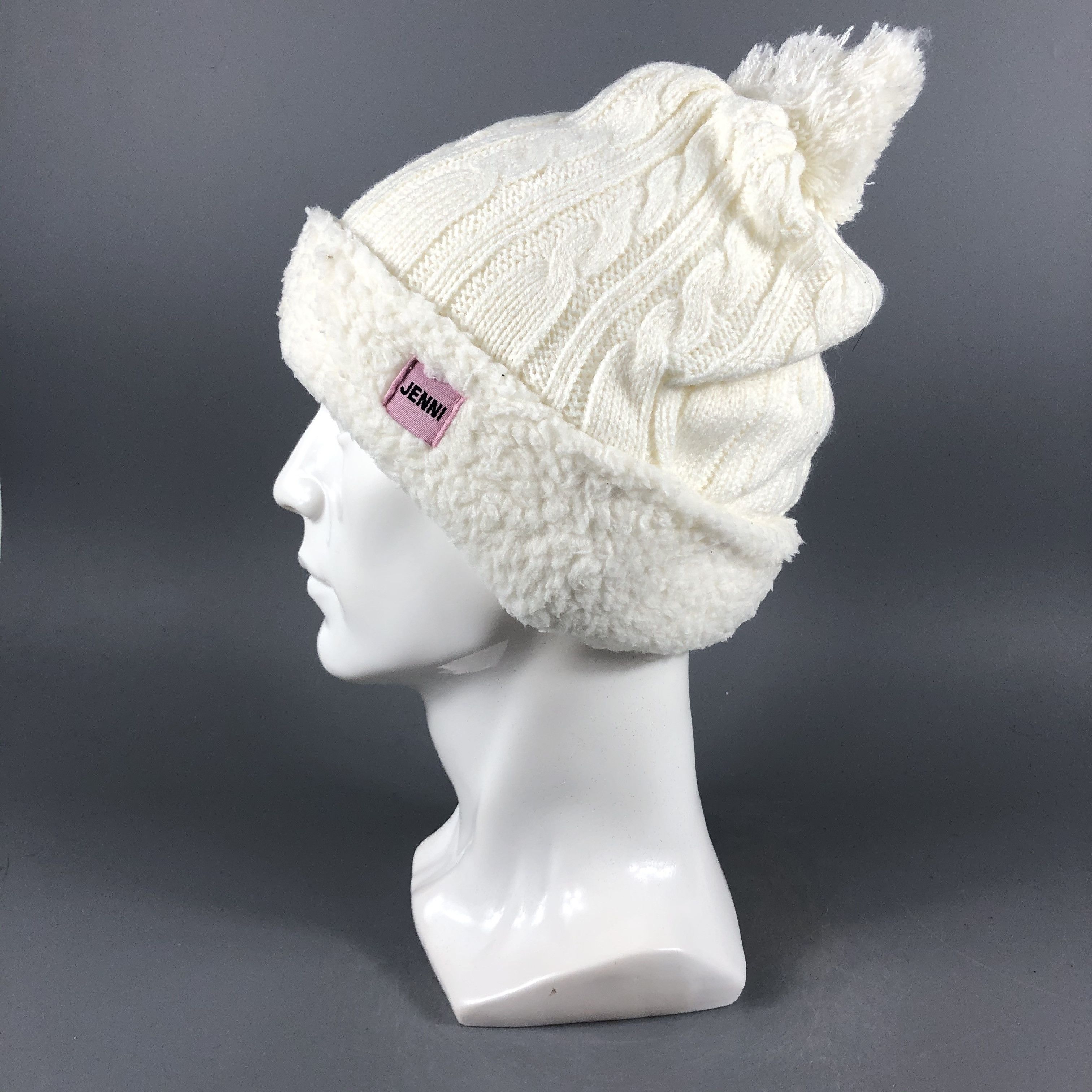 Japanese Brand × Vintage Womens Jenni PomPom Beanie Snow Hat Snow Cap -D1075 Size ONE SIZE - 1 Thumbnail